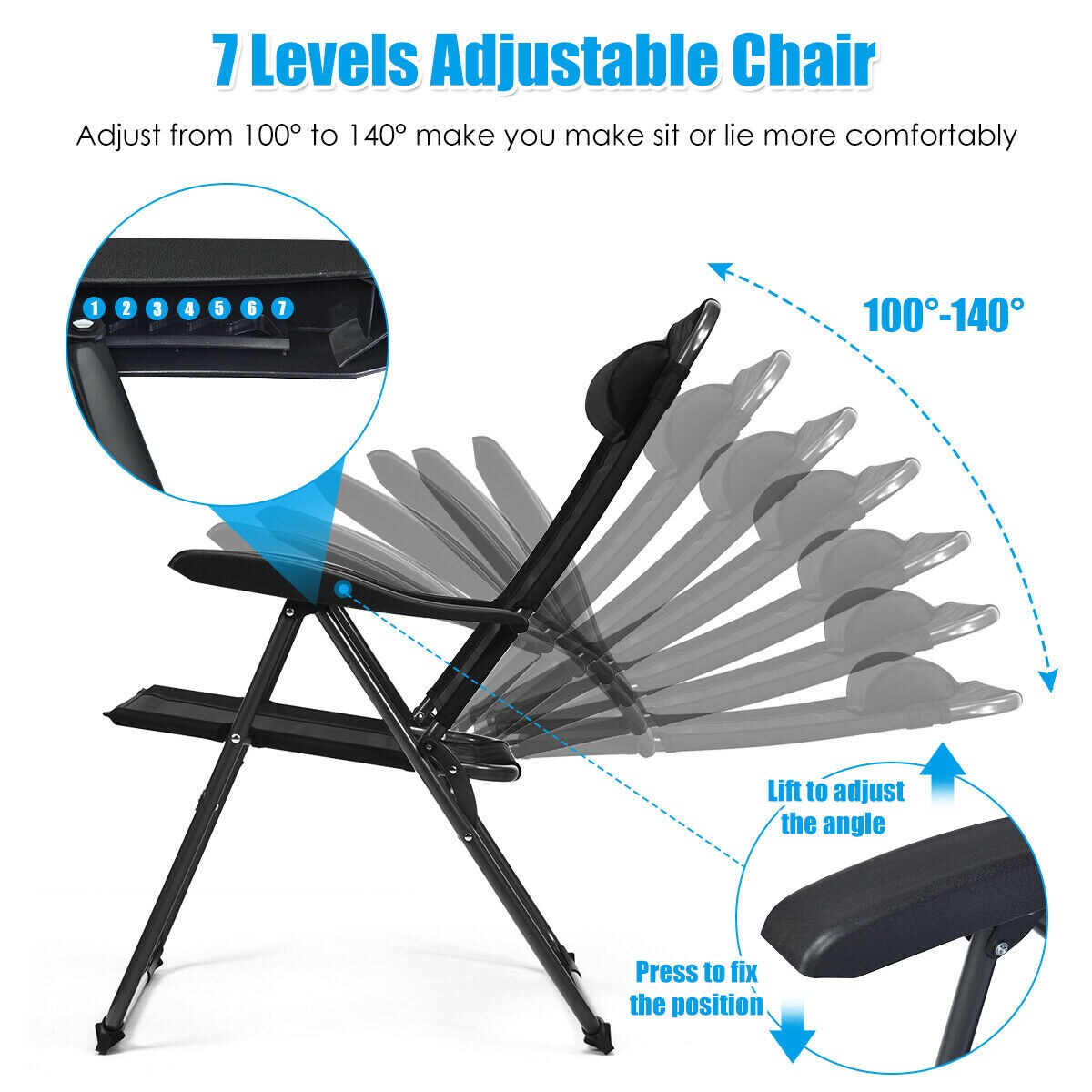 Forclover HBV-270BK-2 Patio-Chairs - View #7