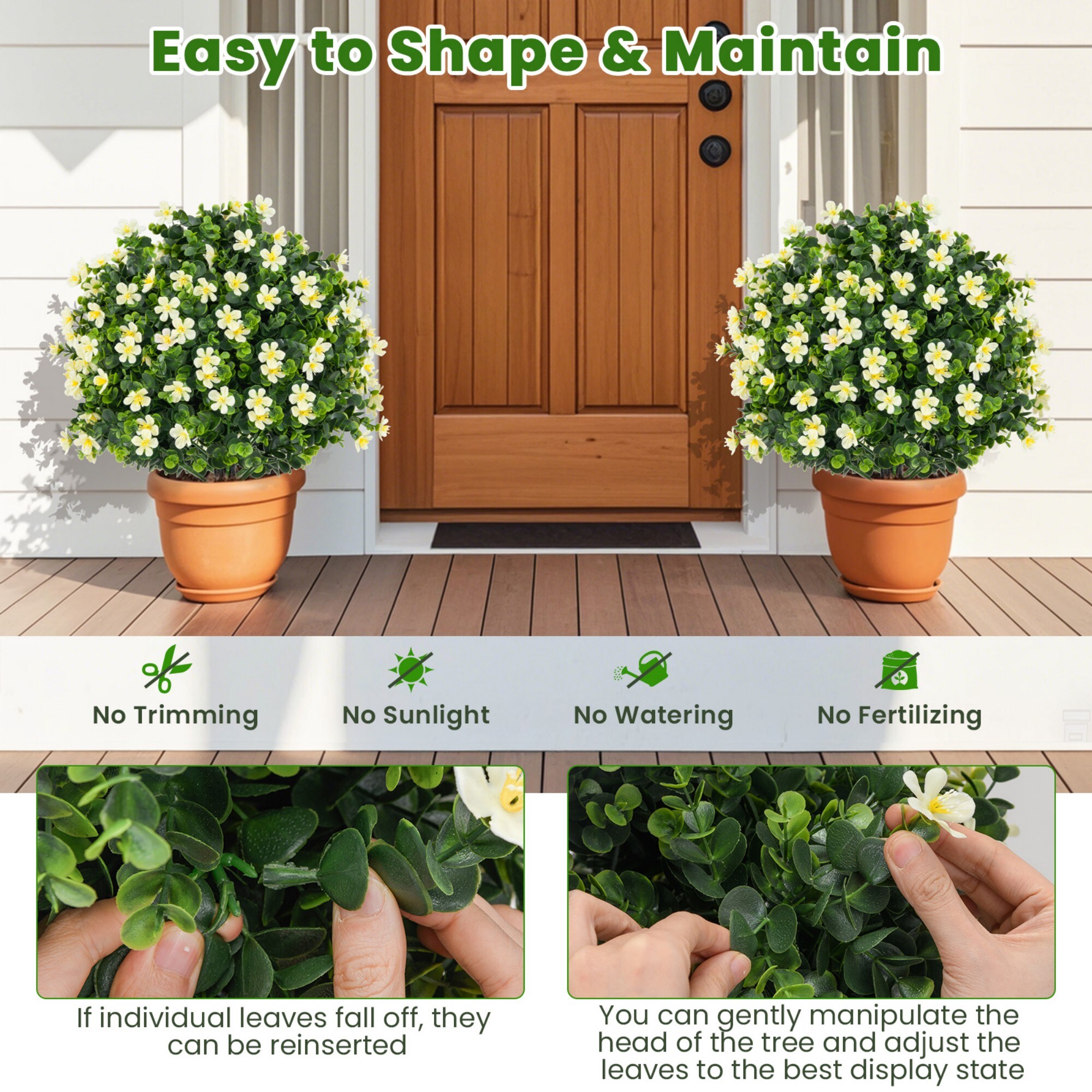 Poinic CWZH10298WH-2 Artificial-Plants-Trees - View #6