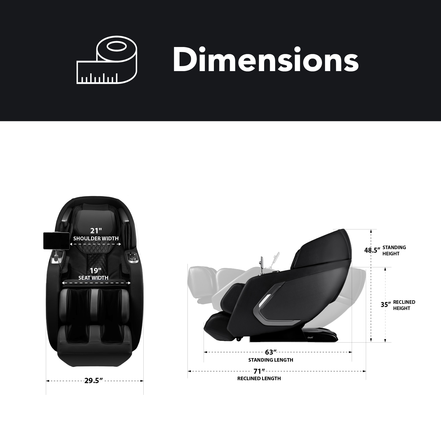 Osaki BRAVODUOBL recliners - View #4
