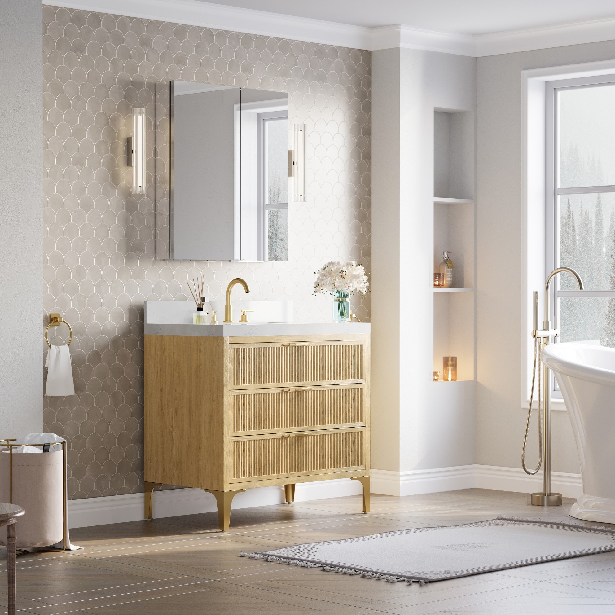 WELLFOR JRA16R12L32 Bathroom-Medicine-Cabinets - View #12