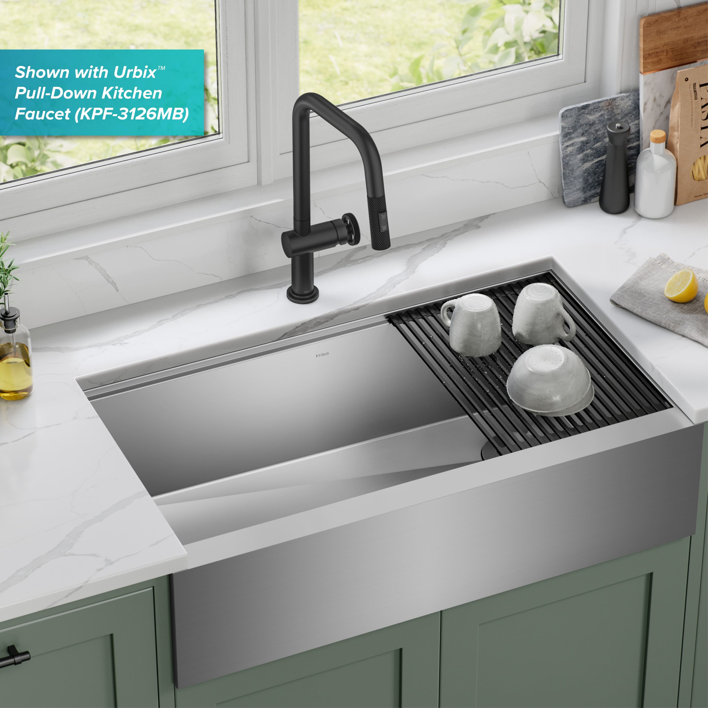 39 Apron Front Farmhouse Sink - Workstation Sink - Double Bowl - Larg –  Create Good Sinks