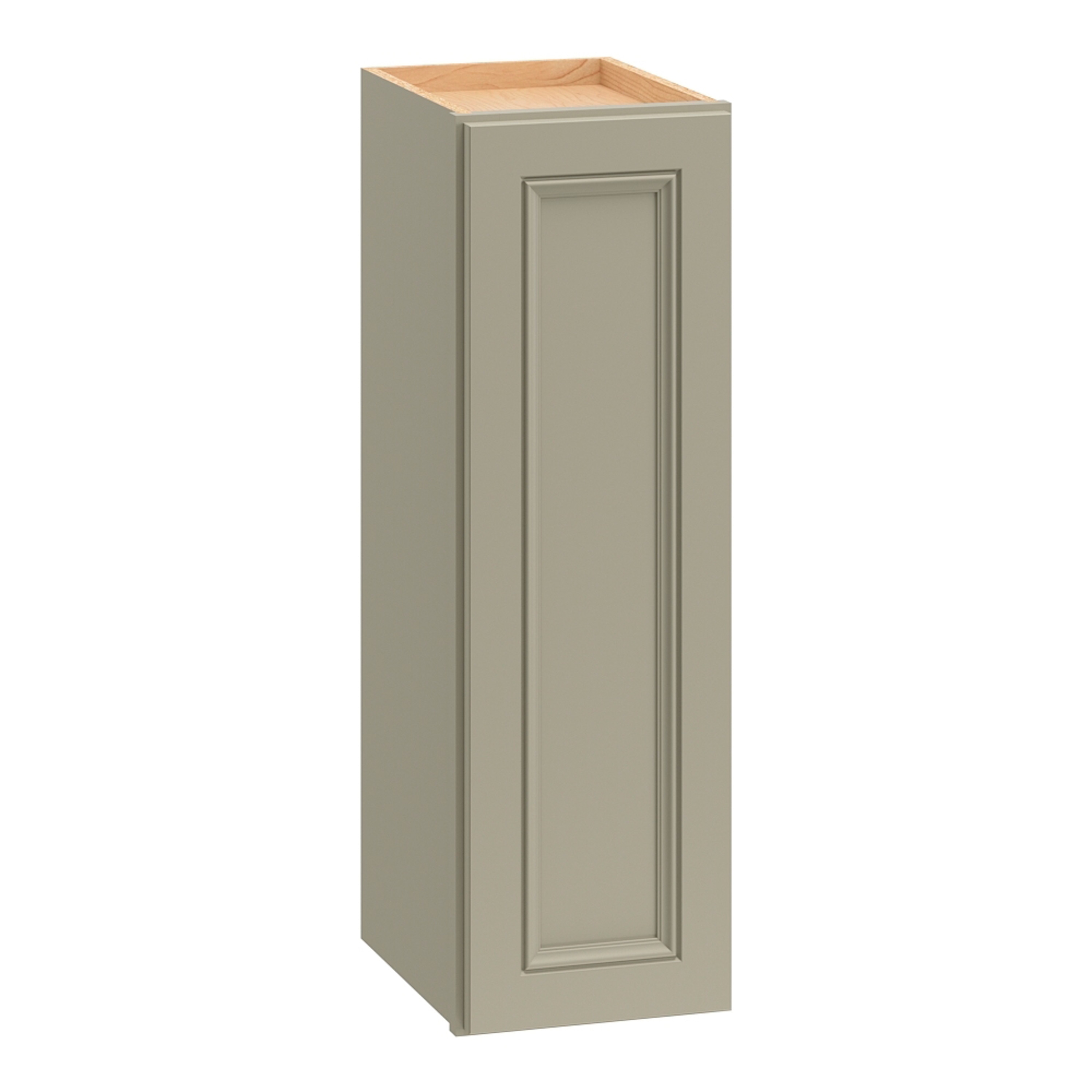Diamond NOW Wintucket 9-in W x 30-in H x 12-in D Cloud Gray Wall Fully Assembled Cabinet (Recessed Panel Square Door Style)