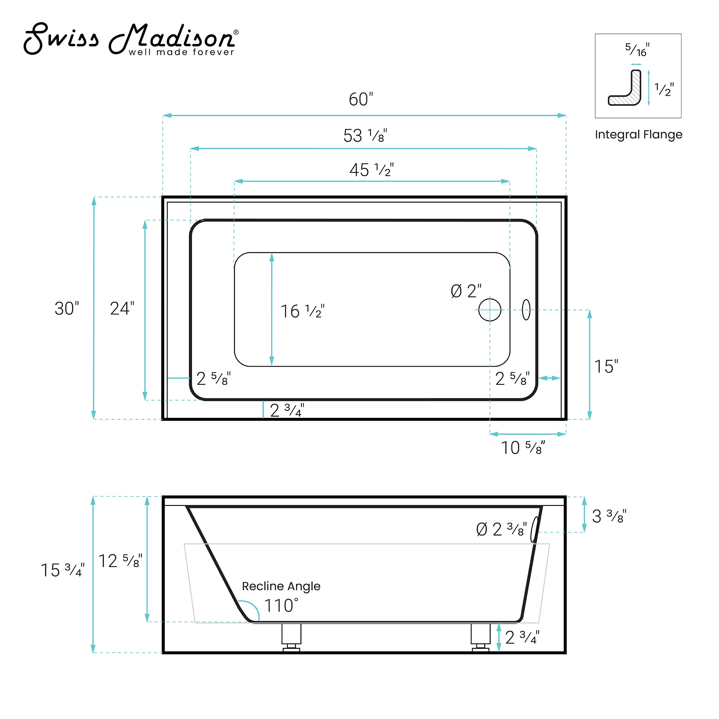 Swiss Madison SM-25-ABTOU04WH bathtubs - View #9