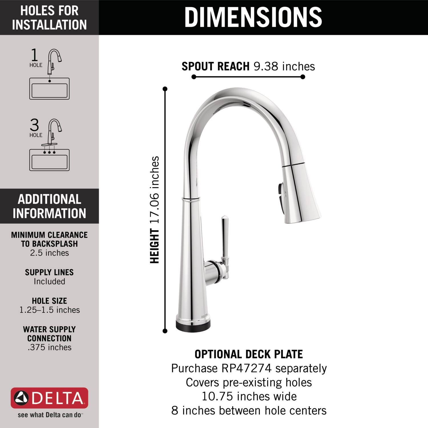 Delta 9182T-PR-DST Kitchen-Faucets - View #4