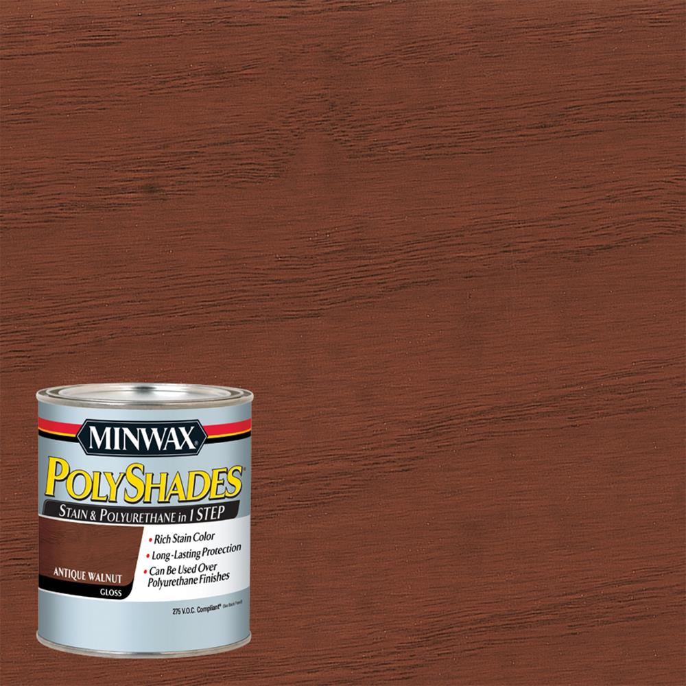 Minwax Wood Finish Oil-Based Special Walnut Semi-Transparent Interior Stain  (1-Quart) in the Interior Stains department at