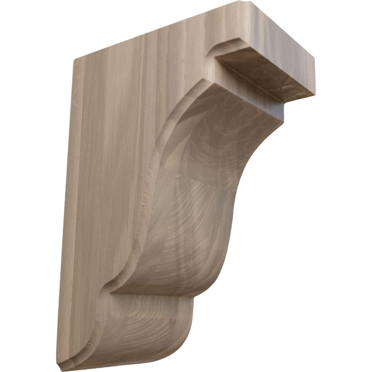 Ekena Millwork BKTW04X05X08BEWA Bedford 3-1/2-in x 5-in x 7-1/2-in Walnut Brown Wood Standard bracket