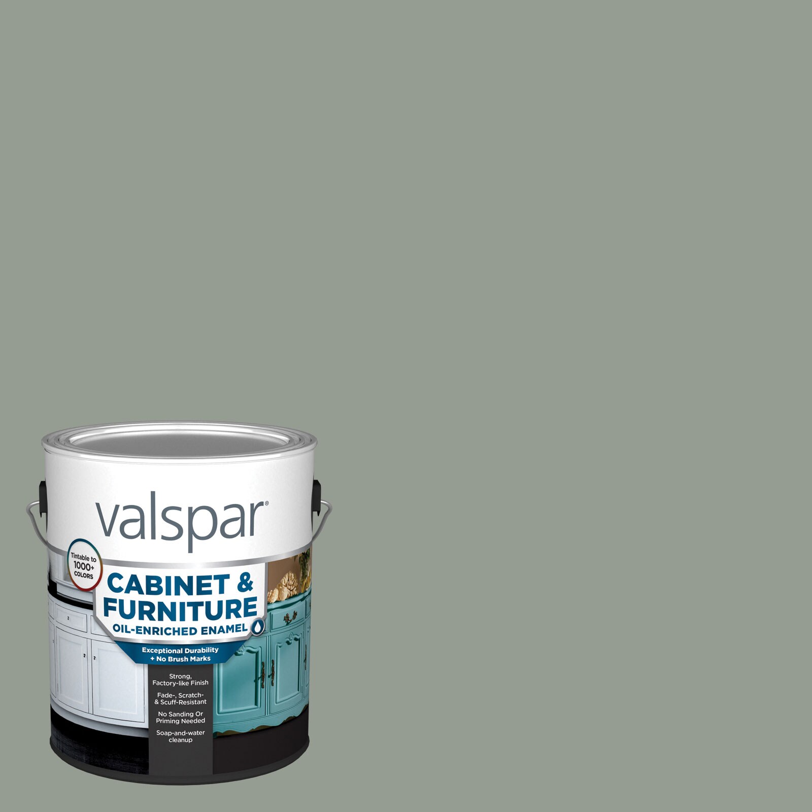Valspar SW9132-740163 Cabinet and Furniture Semi-gloss Acacia Haze SW9132 Enamel ( 1-gallon )