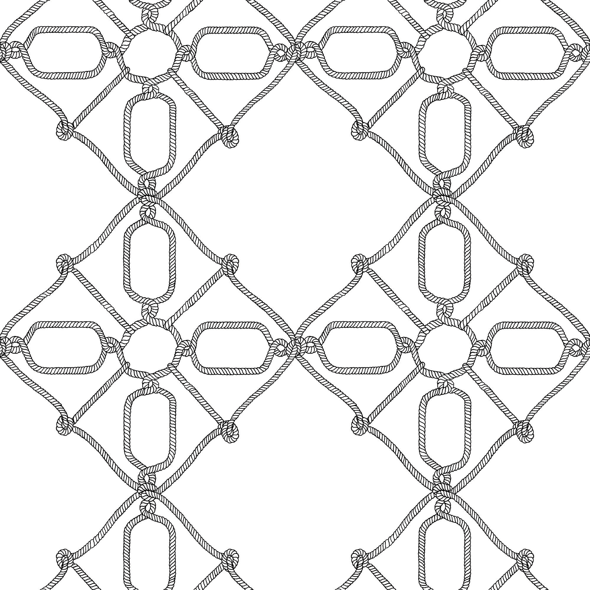 York Wallcoverings PSW1140RL York Premium Peel and Stick Coastal 34.2-Sq. Feet Black White Non-woven Geometric Self-adhesive Peel and Stick Wallpaper