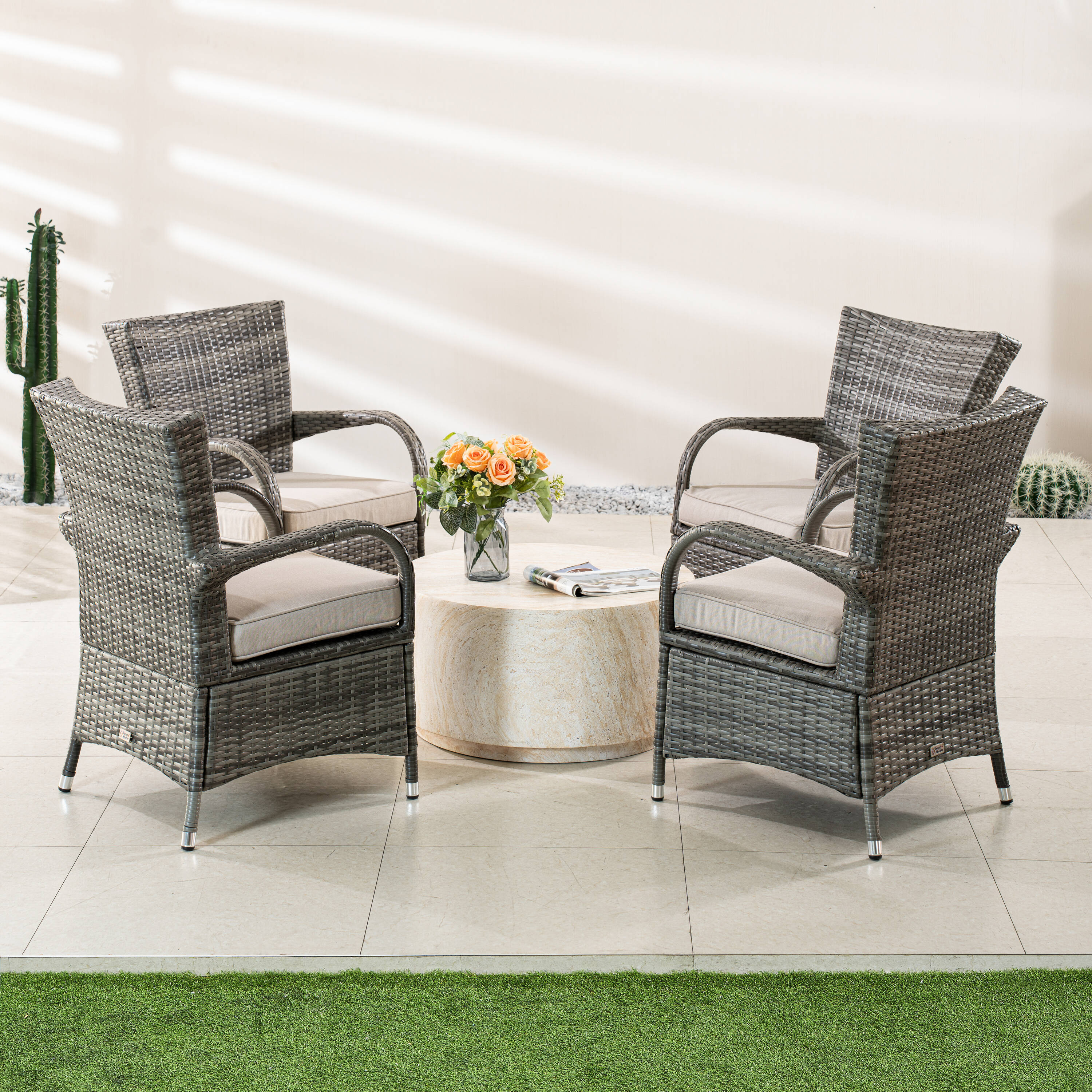 Direct Wicker DWC-240076TA1123G Patio-Conversation-Sets - View #8