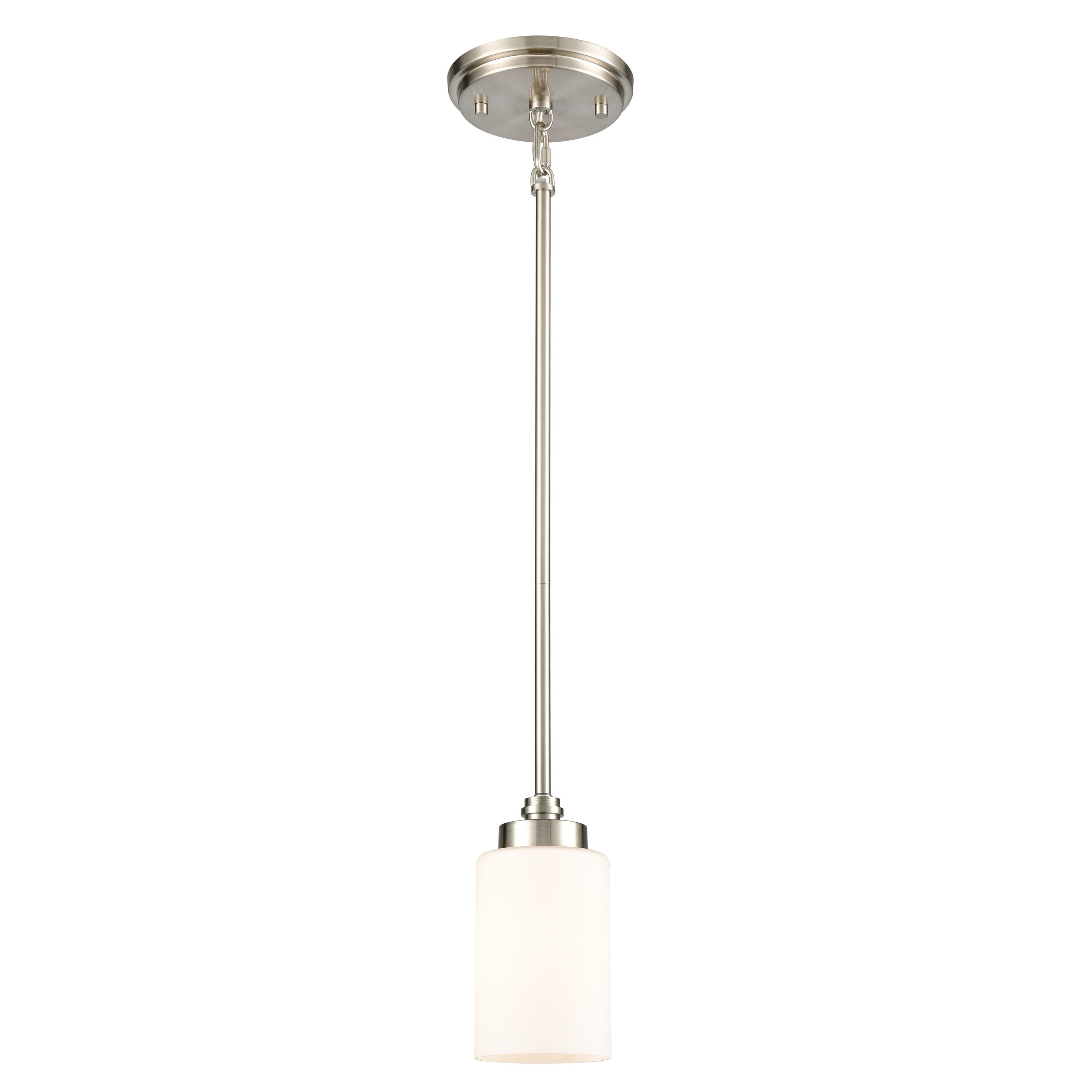 Westmore by ELK Lighting LWPN-210920004 Concentric Satin Nickel Transitional Bell LED Mini Hanging Pendant Light