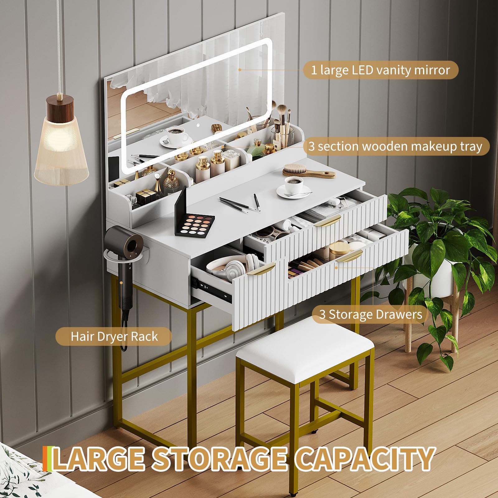 Garvee BCT7Y8RC13 Bedroom-Vanities - View #4