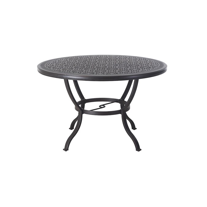 Allen Roth Round Outdoor Dining Table, 60 Inch Round Outdoor Table