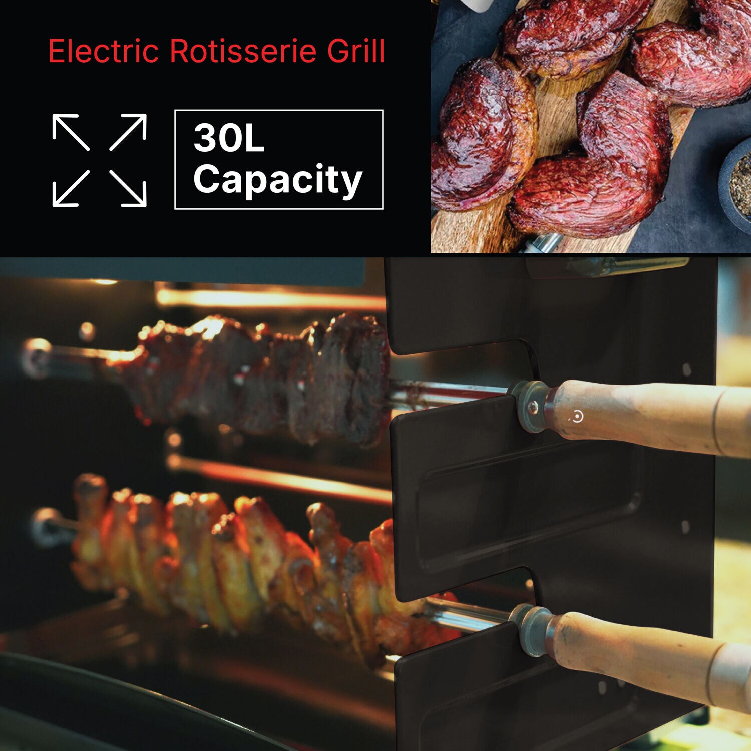 Brazilian Flame BD-02X-BLACK Grill-Rotisseries - View #5