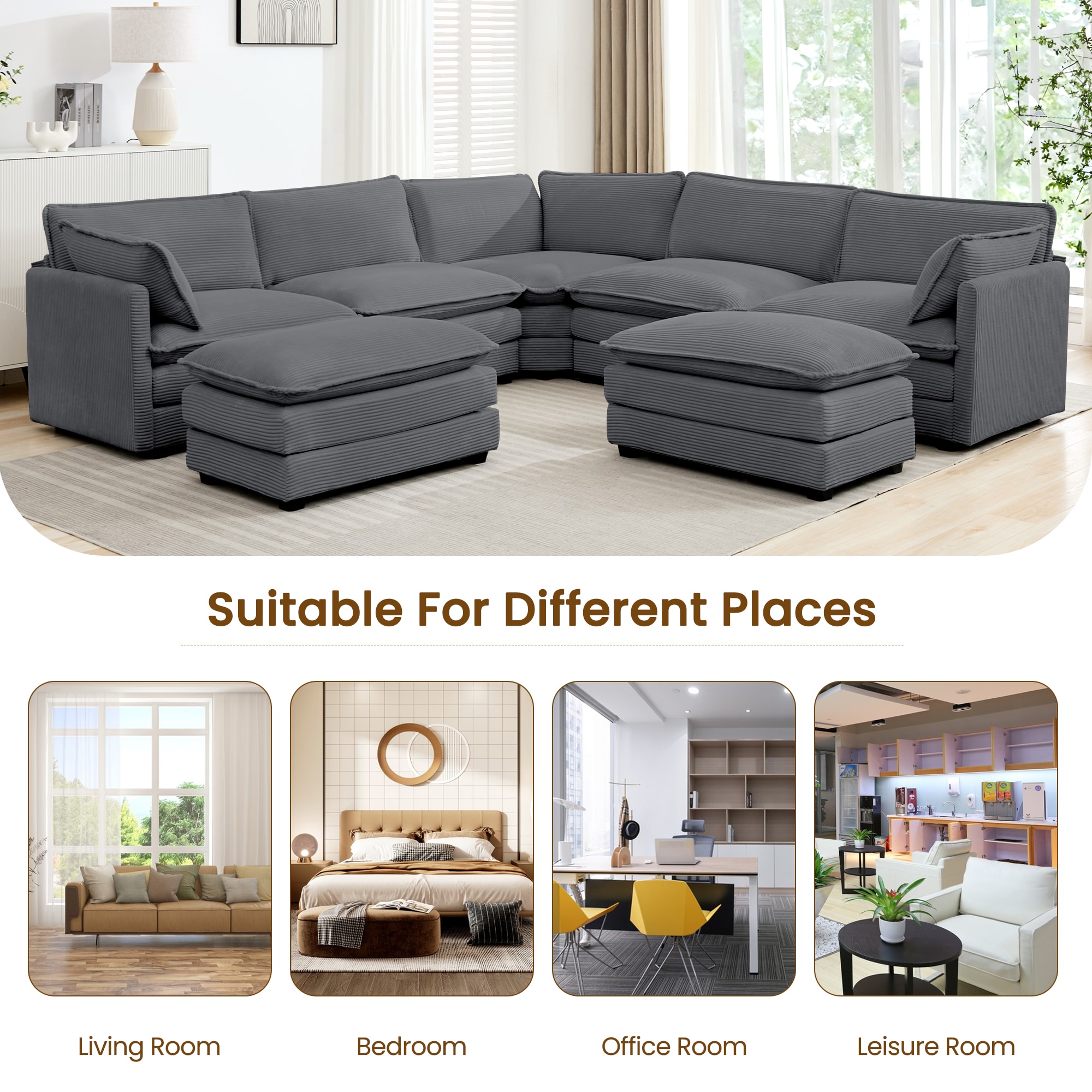JEAREY DSRSF-WL-SR Sofas-Loveseats - View #8