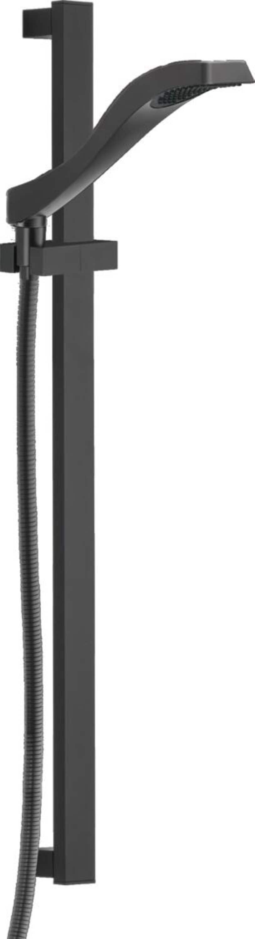 Delta 57051-BL Dryden 1.0 -Spray Matte Black 3.910-in Square Handheld Shower Head 1.75 GPM