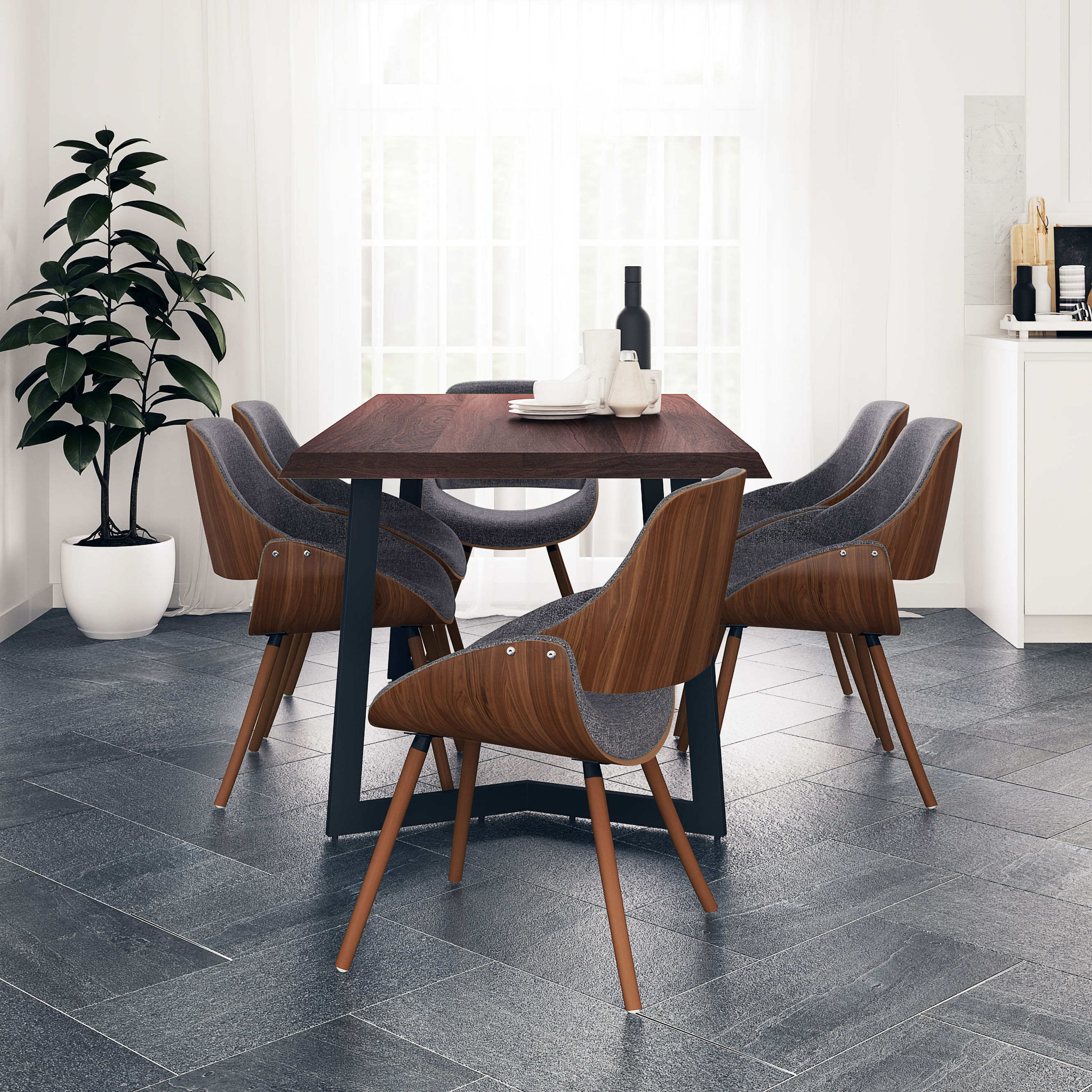 Simpli Home AXCDS7MALWG Dining-Sets - View #6