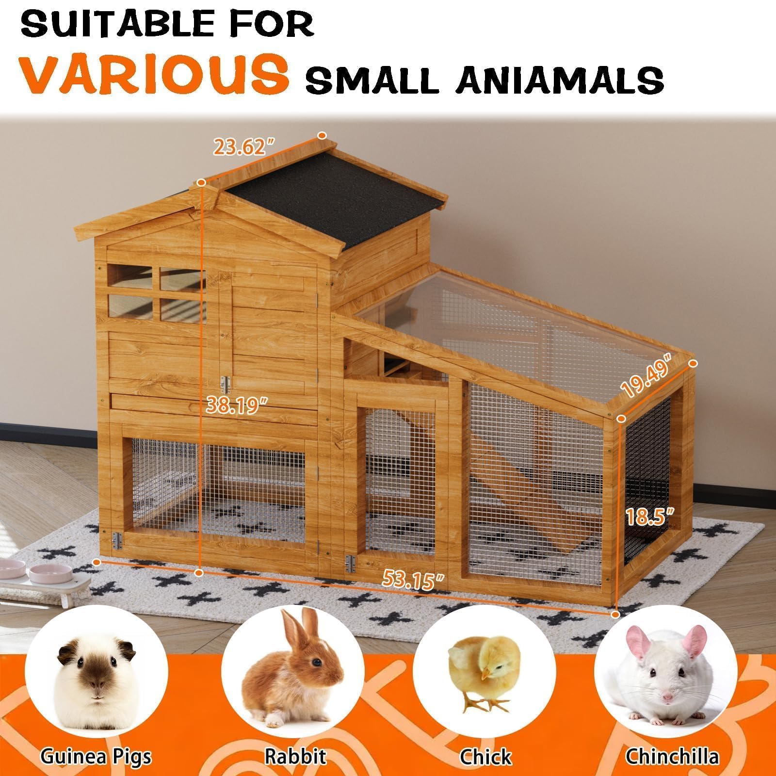 DEXSO JANE-8L3Z6C9E Chicken-Coops-Rabbit-Hutches - View #2