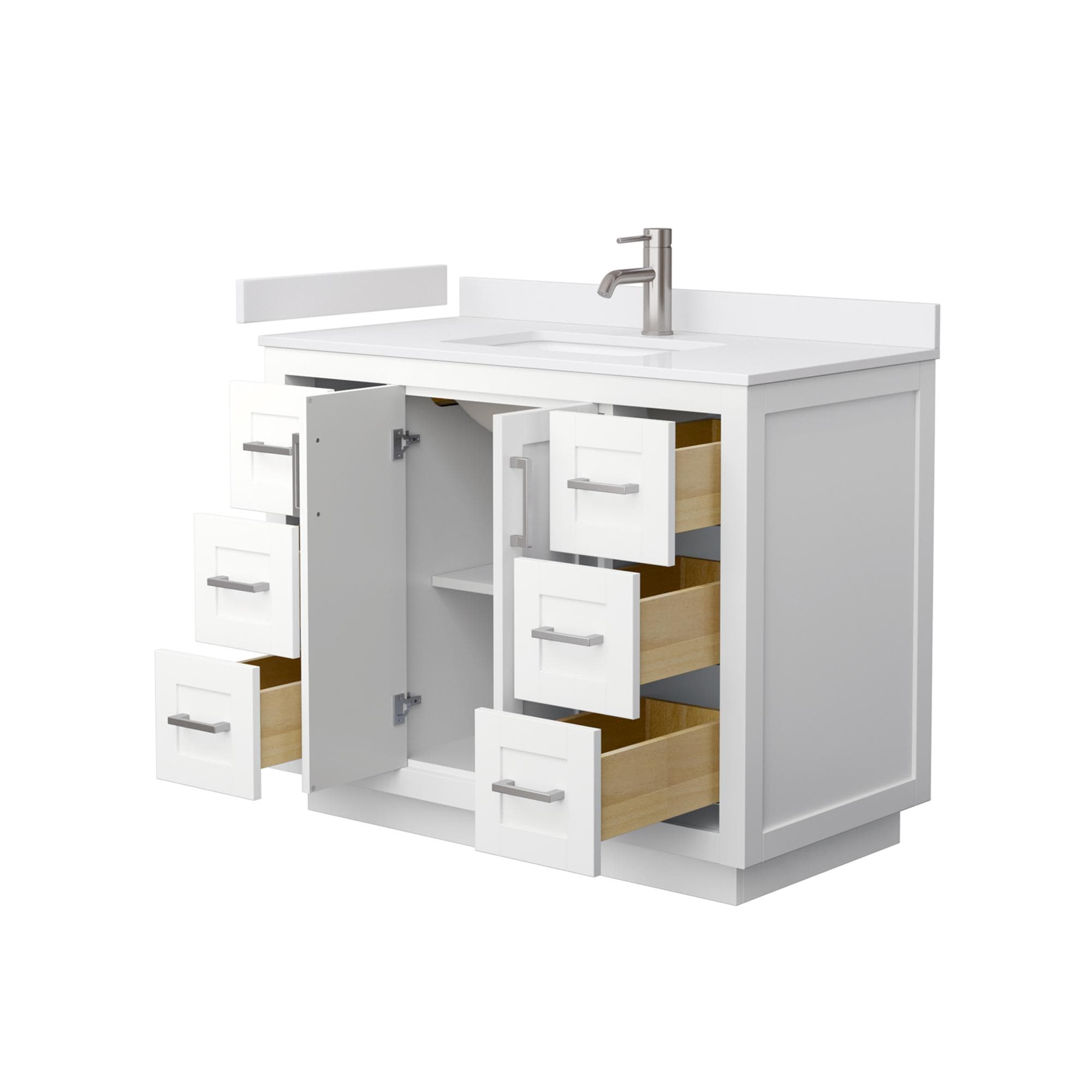 Wyndham Collection WCF292942SWHWCUNSMXX Bath-Vanity-Combo - View #3