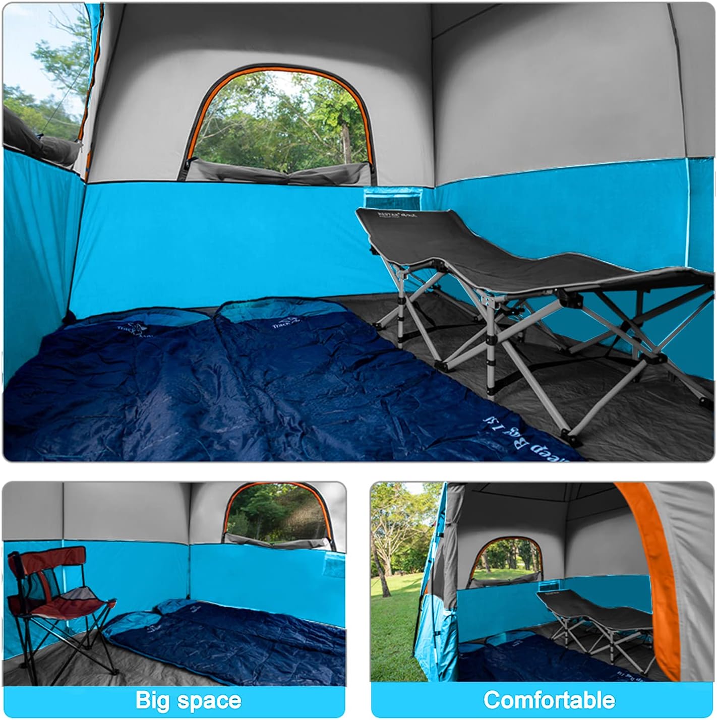 Zeus & Ruta Canopy Tent Polyester 6-Person Tent in the Tents 