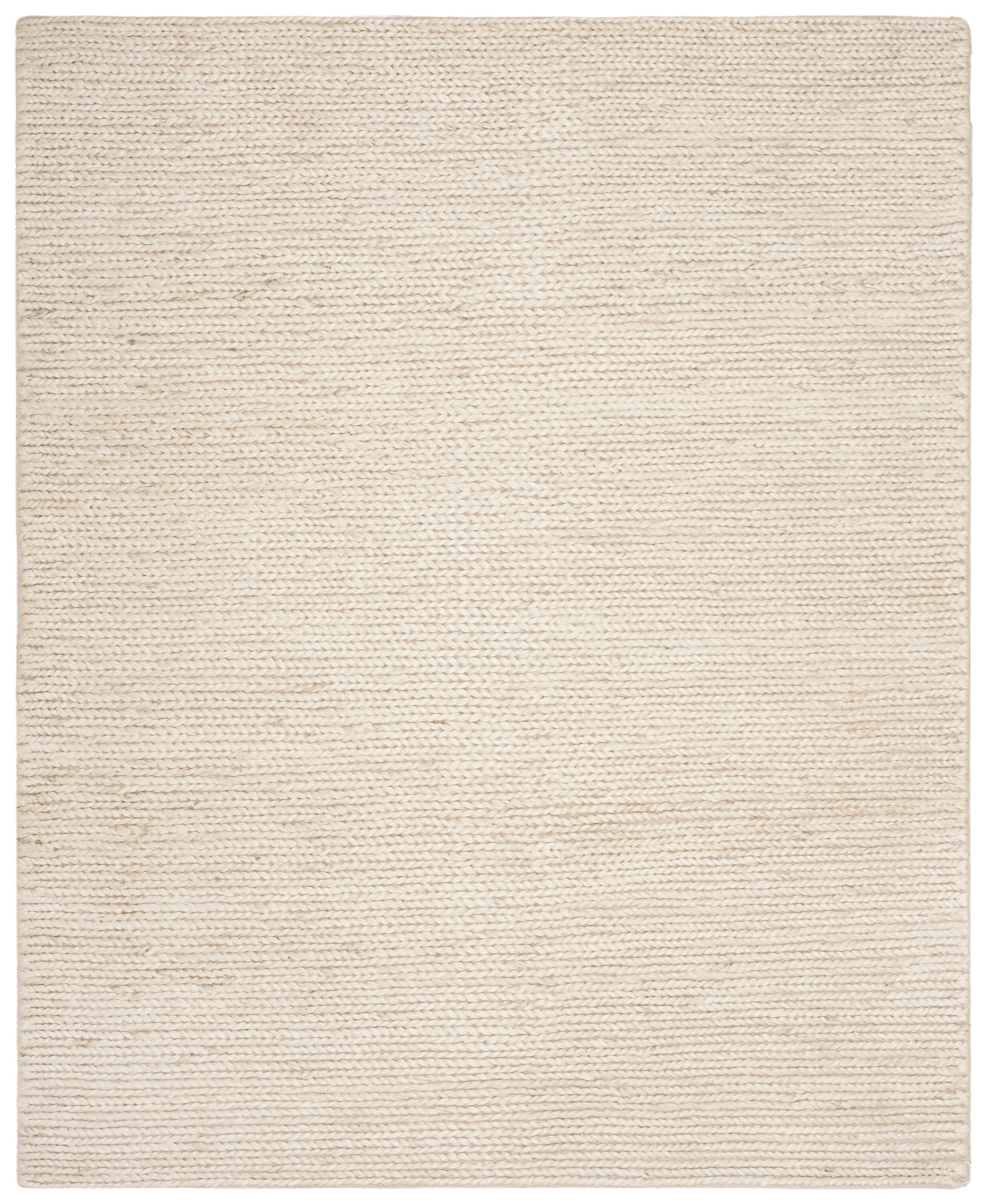 Ivory Flat Woven Handmade Jute Area Rug, 9' x 12'