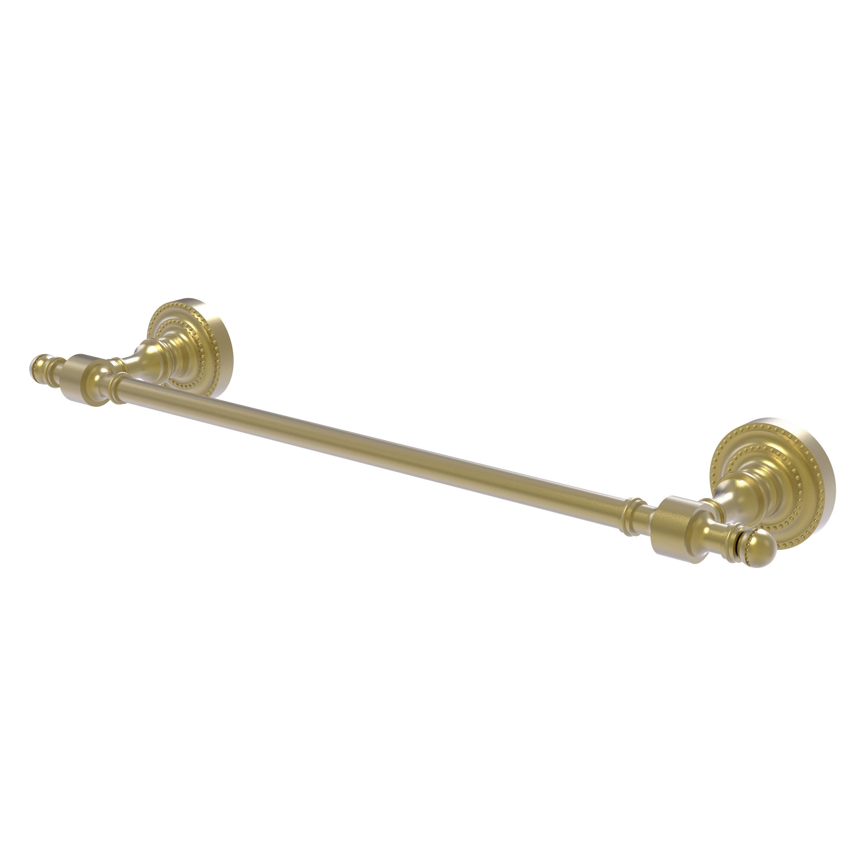 Allied Brass RD-31/18-SBR Retro Dot 18-in Satin Brass Wall mount Single Towel Bar