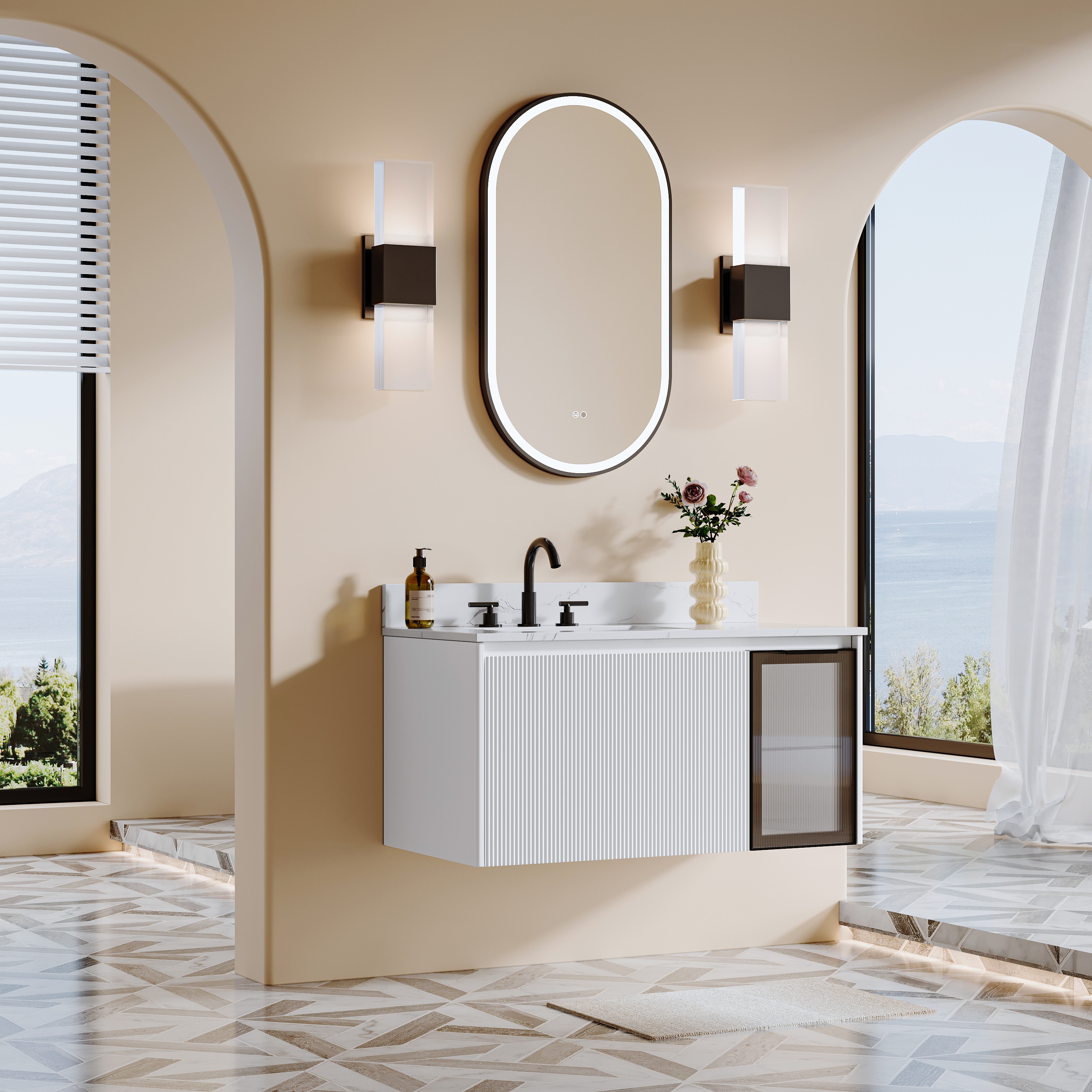 CALVON RC9-OR2036MB Framed-Bath-Mirrors - View #13