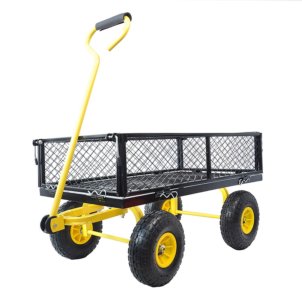 Fun Orange FUNYCXC11 3.5-cu ft Steel Folding Yard Cart