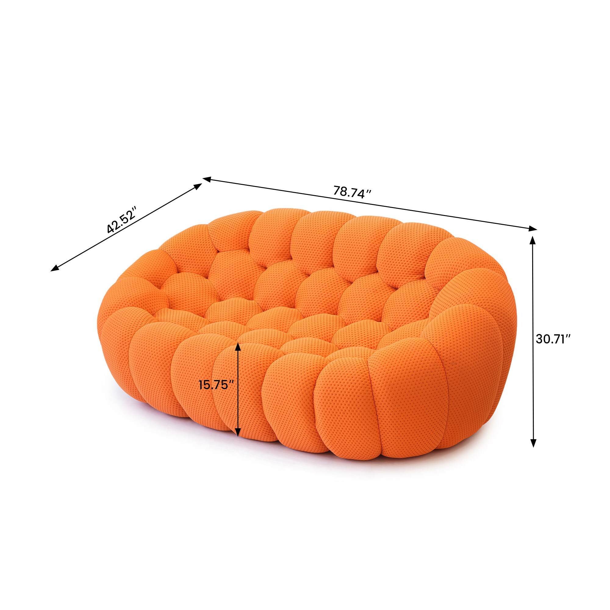 BuotiqHom DH-SF2-133OR Sofas-Loveseats - View #3