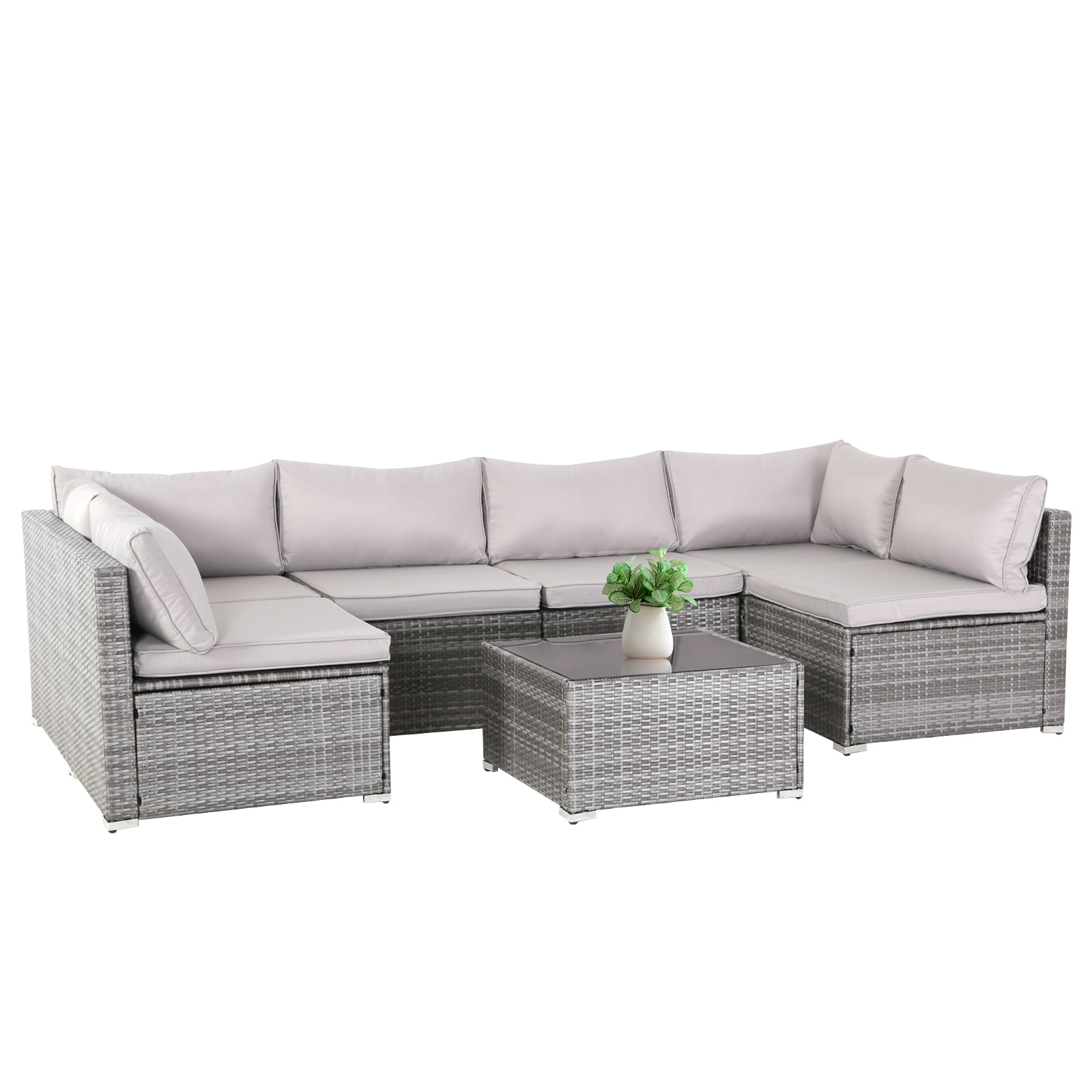 EarlGrove DJ-247003GYGY Patio-Conversation-Sets - View #2