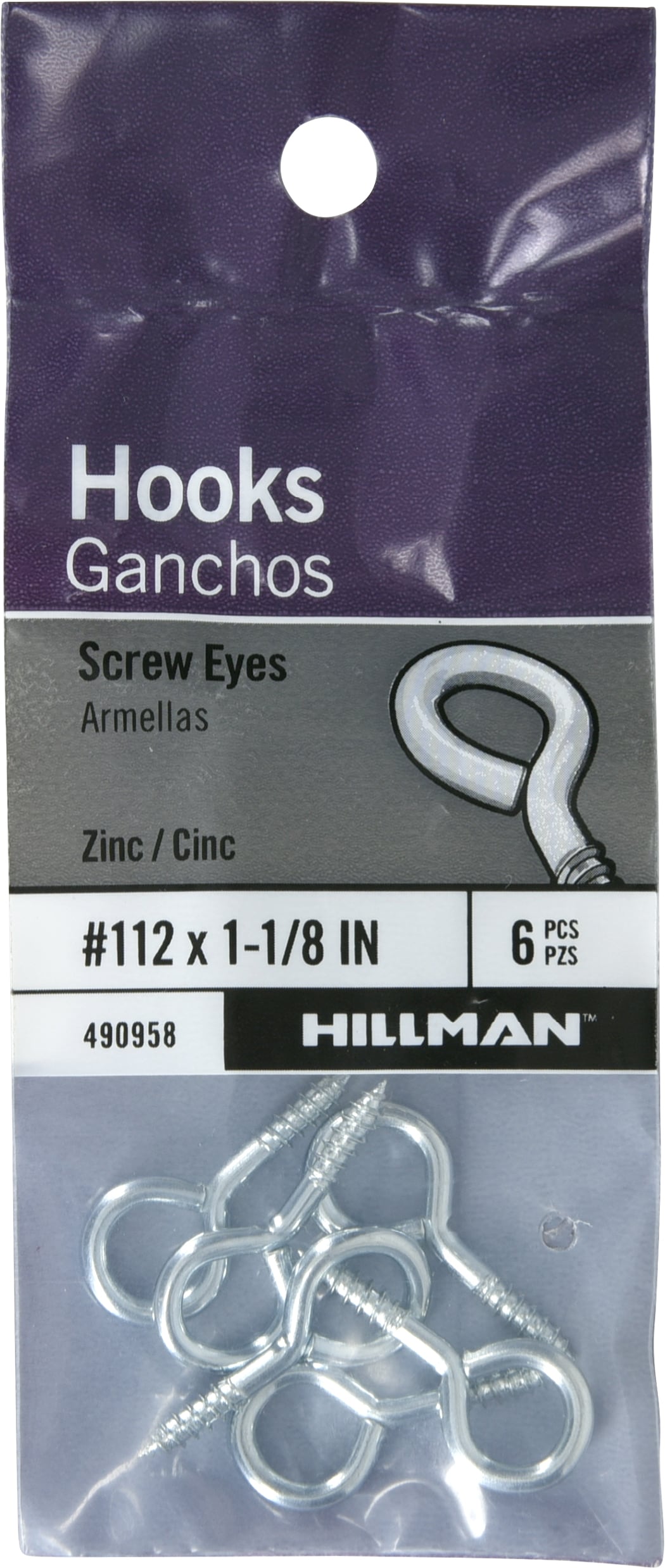 Hillman Steel Screw Hook 490951