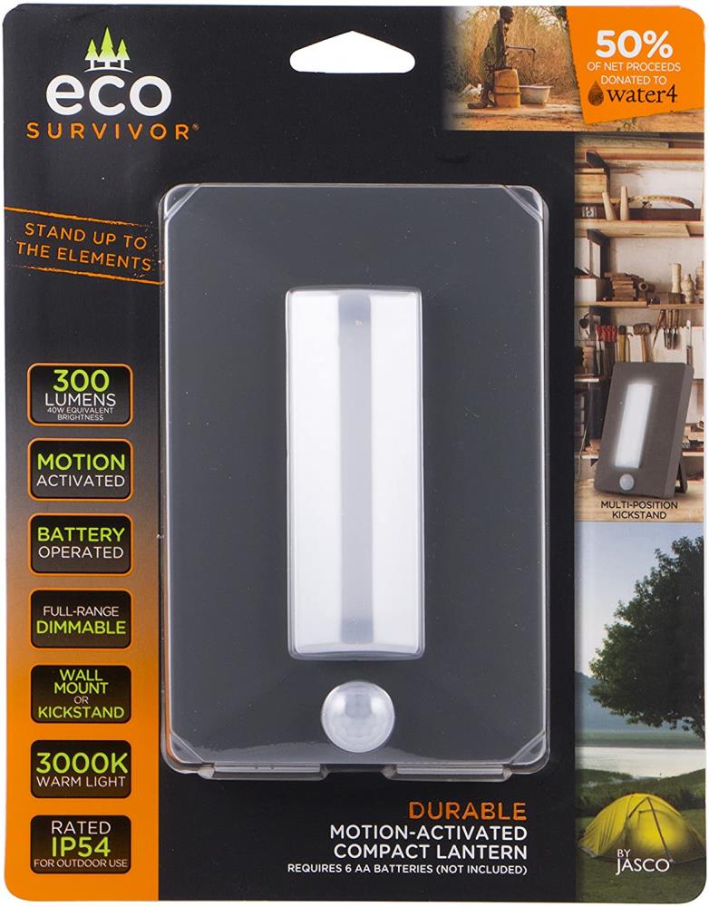 EcoSurvivor Power Failure Gray LED Power Failure Auto On/Off Night Light at