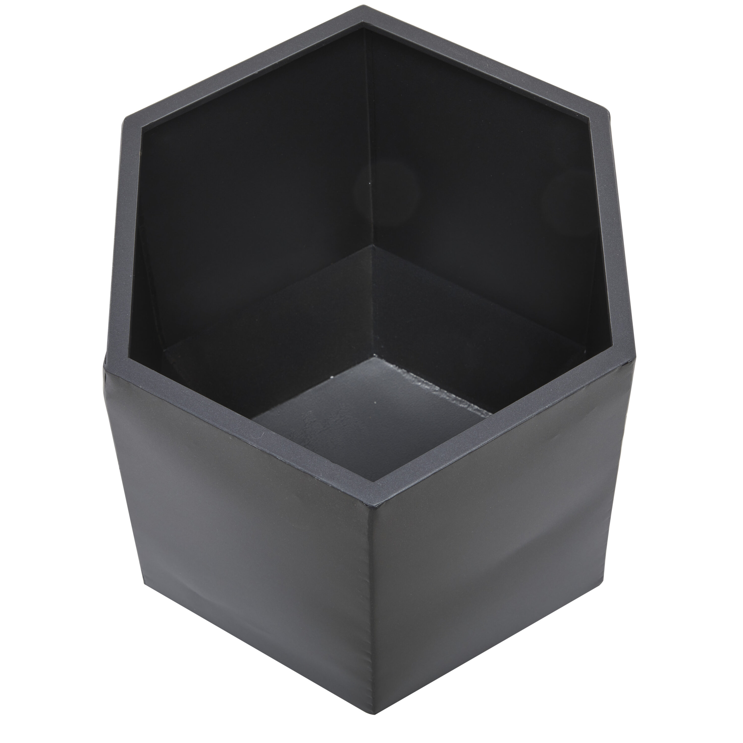 Extra Large Modern Matte Gray Metal Round Planter