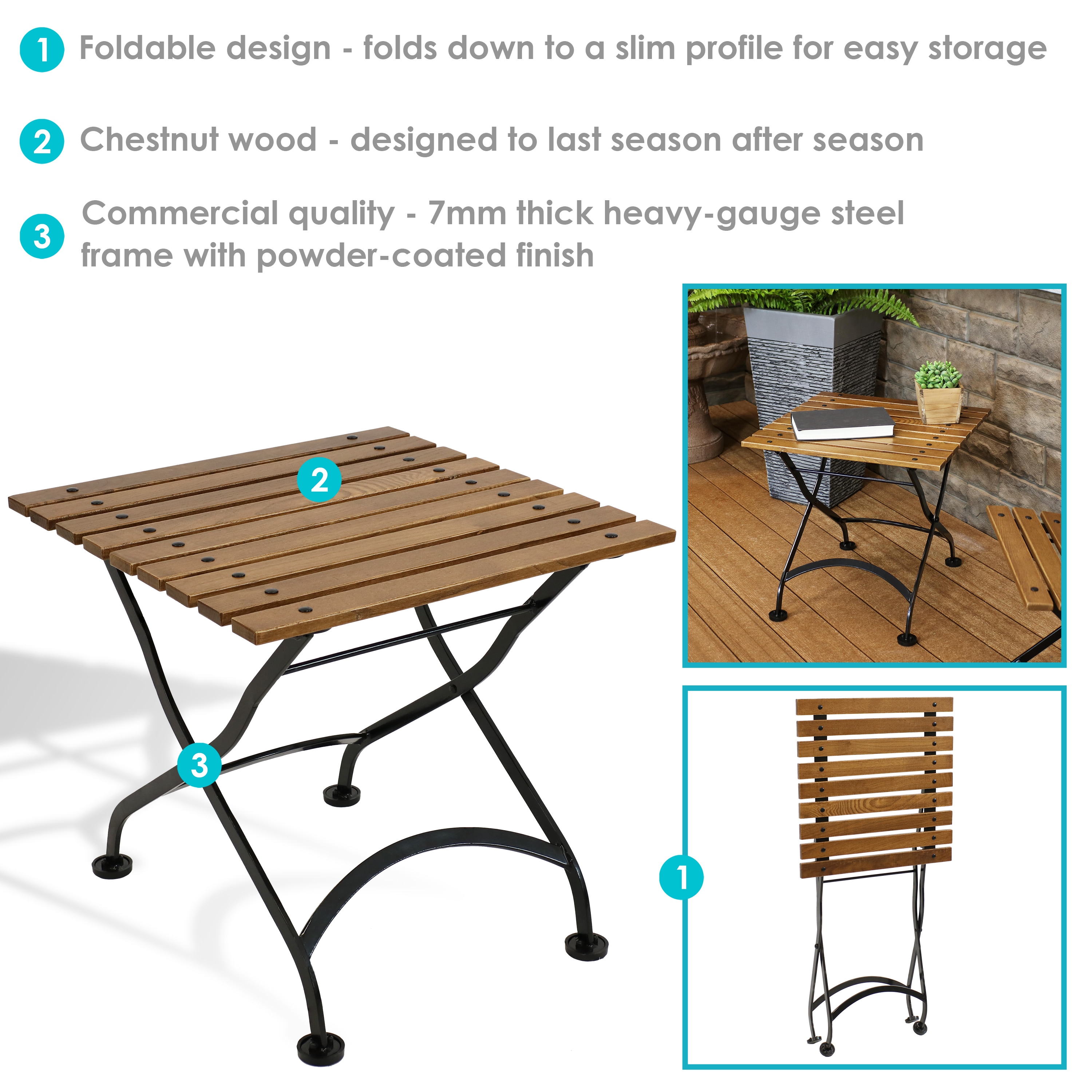 Sunnydaze Decor DMR-844 Folding-Tables - View #8