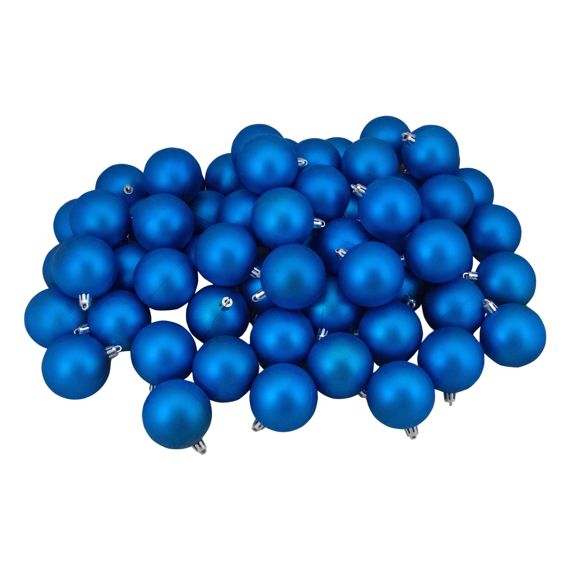 Northlight 31754345 60 -Pack Blue Ball Standard Indoor Ornament set Shatterproof