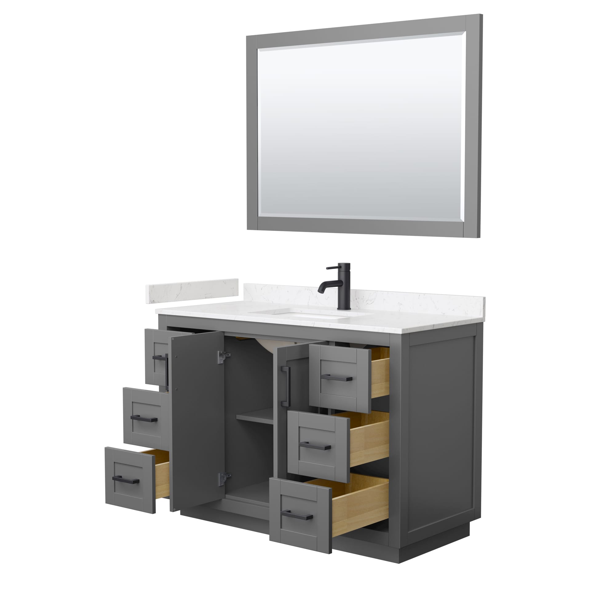 Wyndham Collection WCF292948SGBC2UNSM46 Bath-Vanity-Combo - View #3