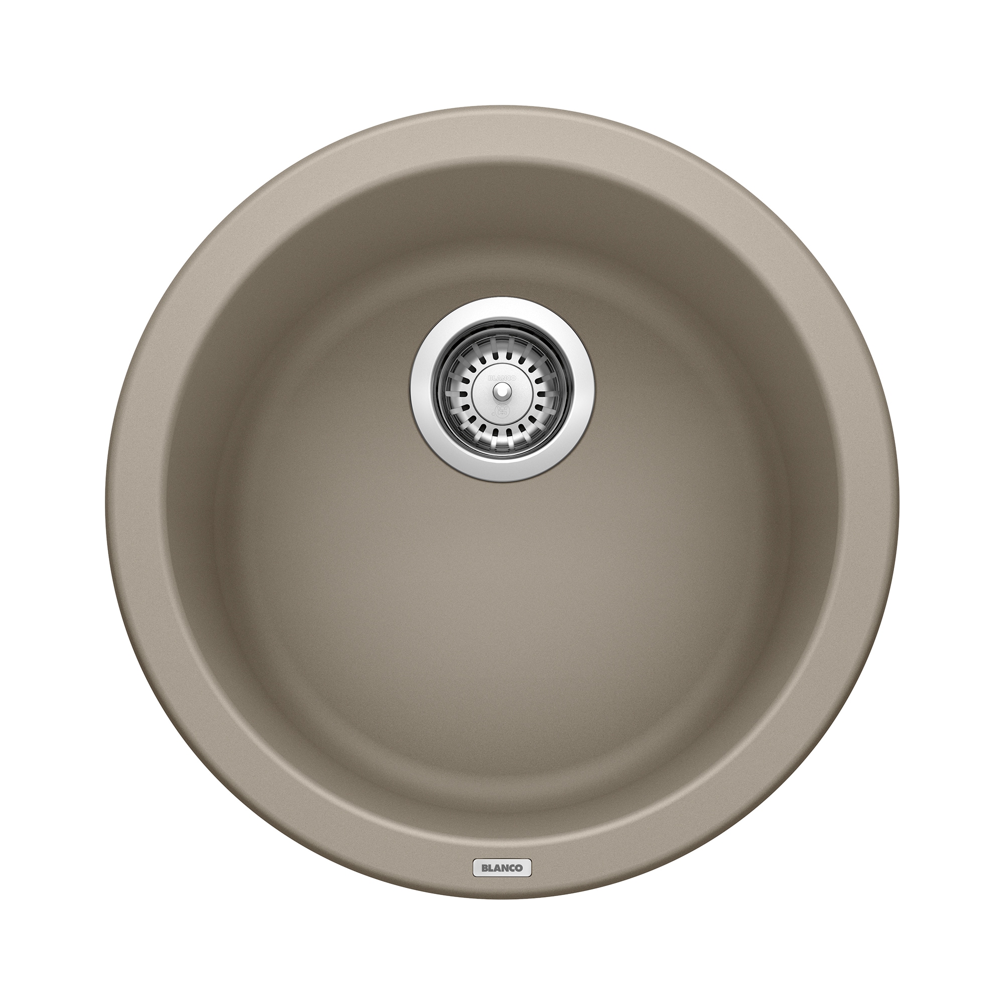 BLANCO 517699 Rondo 17.72-in L x 17.72-in W Granite No Faucet Hole Undermount Residential Bar Sink