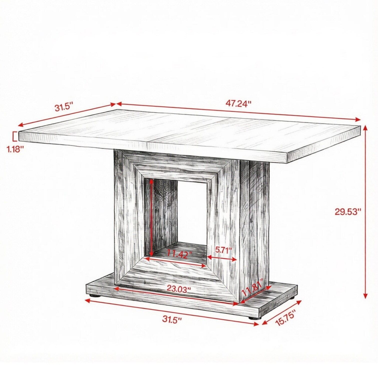 BBabe MBDSS4DKYFHN Dining-Tables - View #4