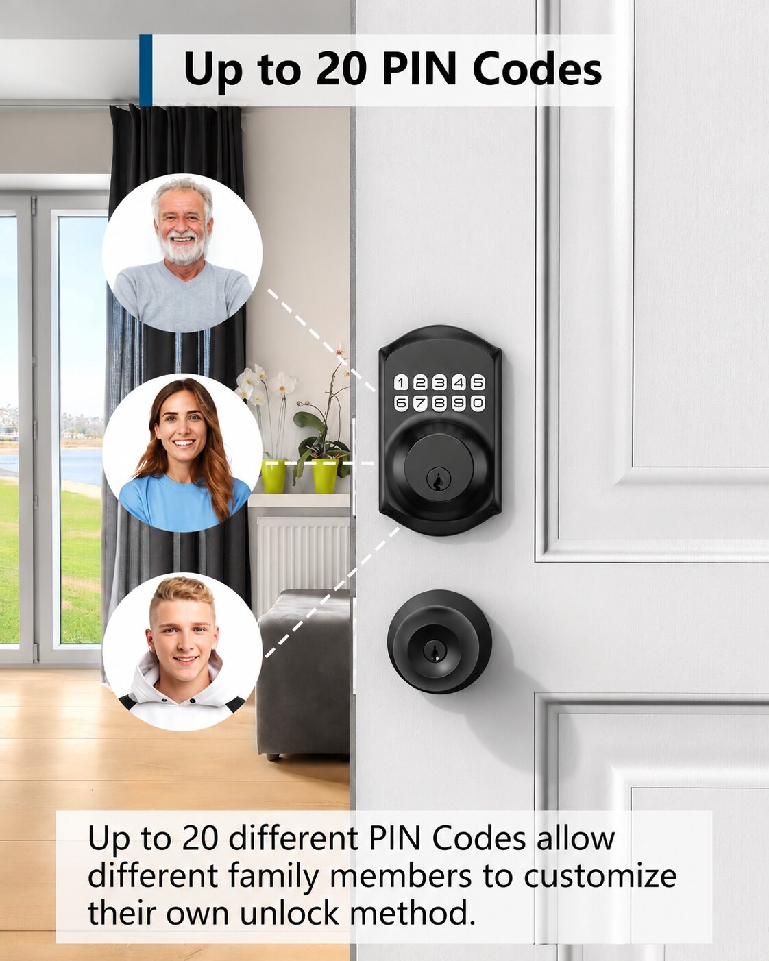 Afoxsos LAF0803F168 Electronic-Door-Locks - View #2