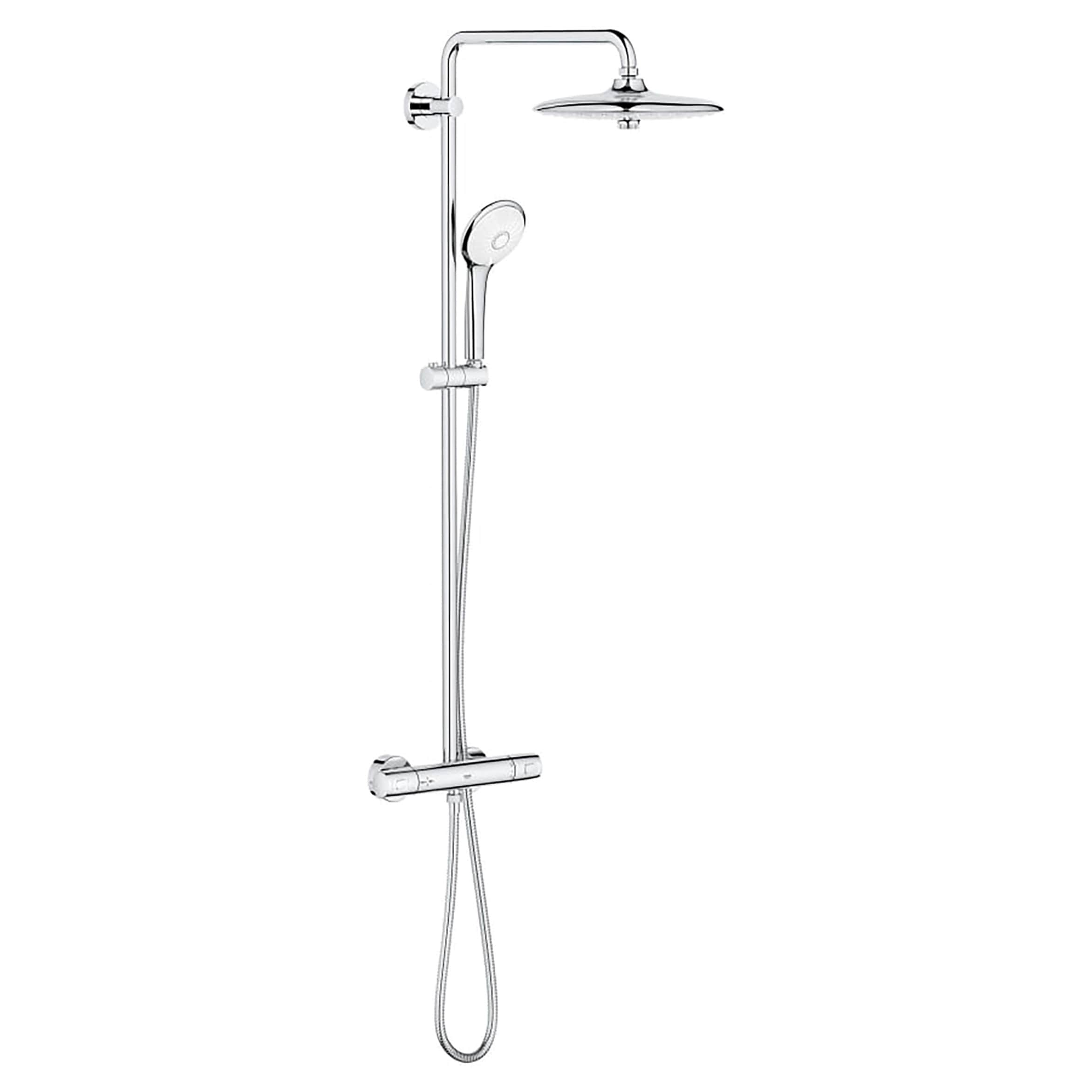 RAINSHOWER SYSTEM 400  Shower panel Wall-mounted thermostatic shower panel  with diverter By Grohe