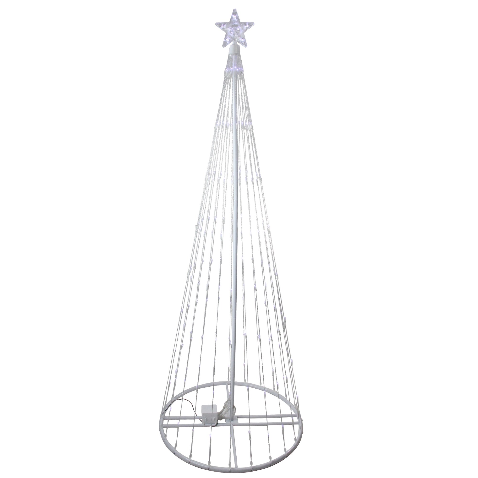 Northlight 72-in Christmas Tree Light with White LED Lights in the ...