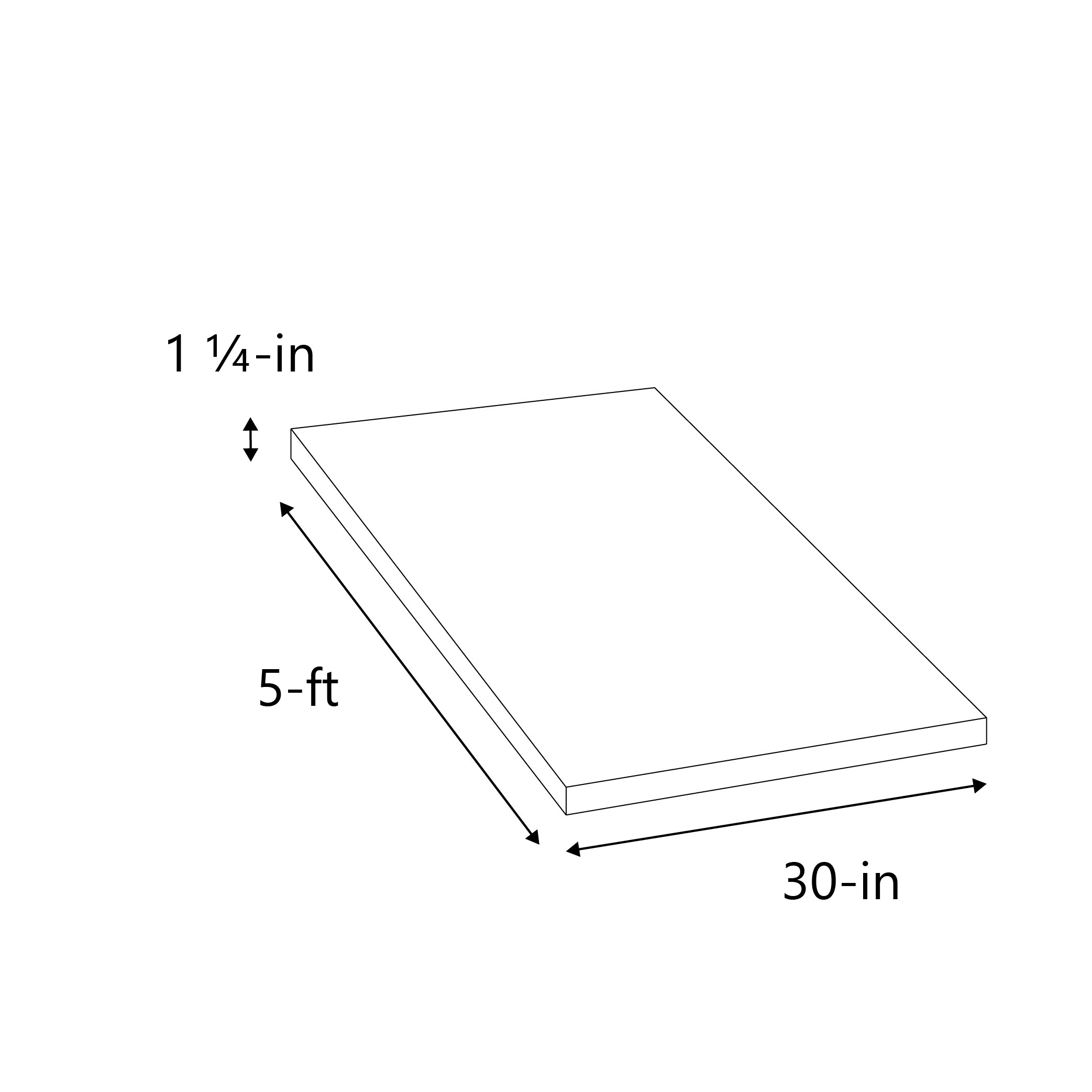 Sparrow Peak 12530SPFJBIR-60 In-Stock-Lam-Countertops - View #4