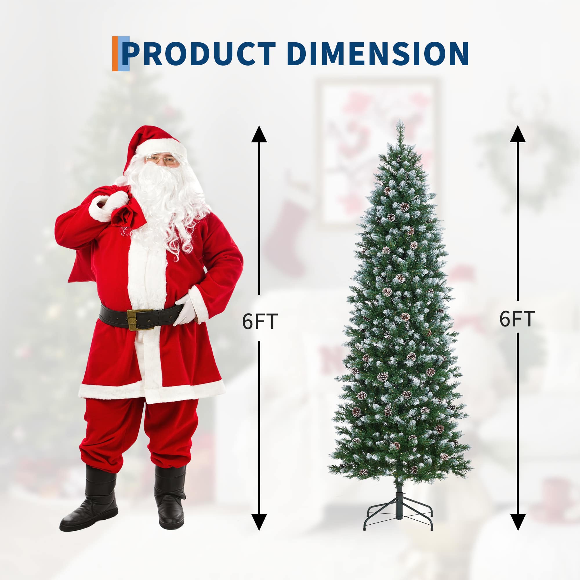 Qeetex YJCJ-PHK-35JNRVSF Artificial-Christmas-Trees - View #8