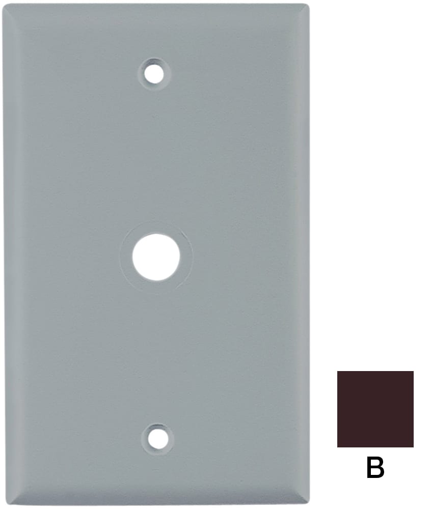 Eaton 5128B-BOX 1 -Gang Standard Size Brown Nylon Indoor Wall Plate