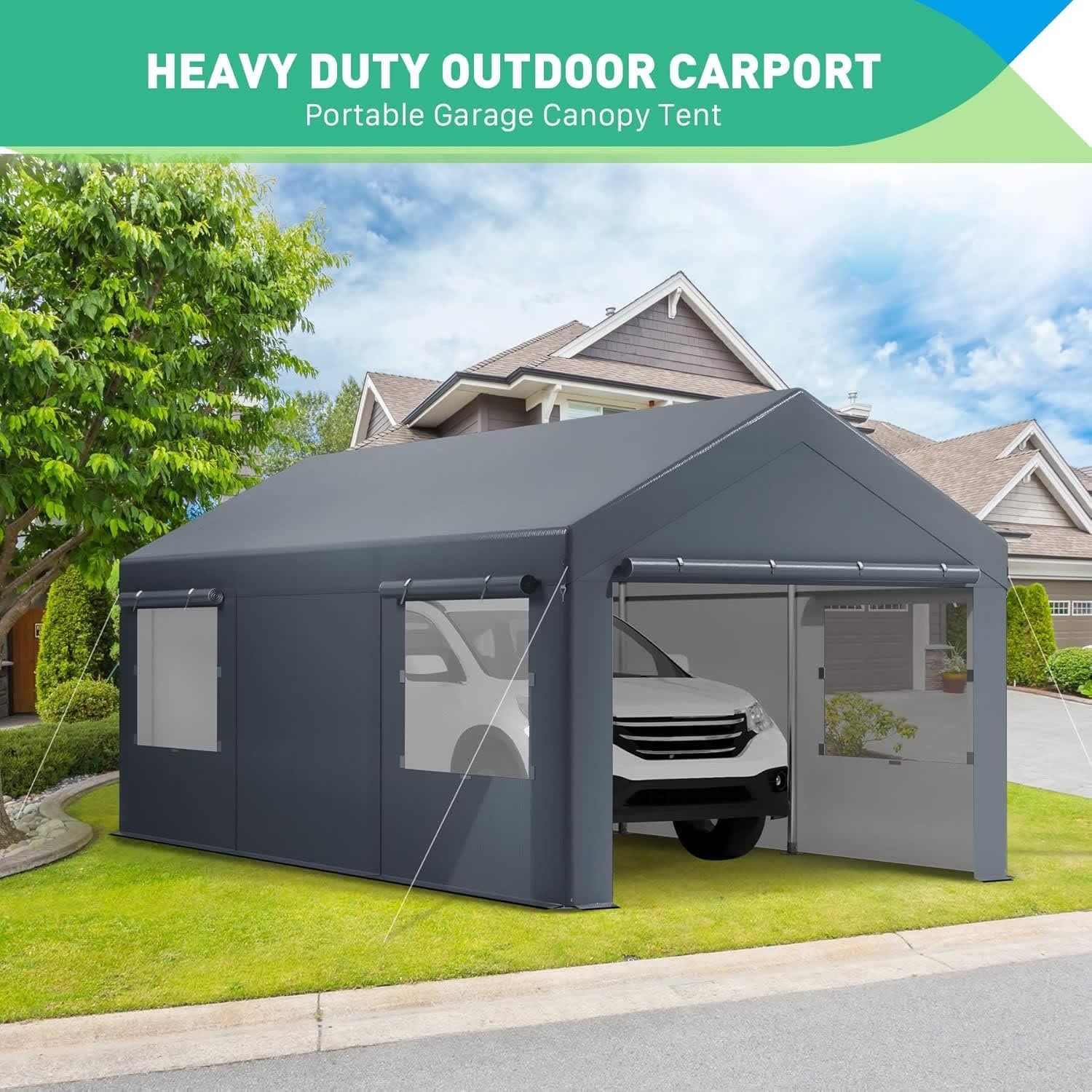 WhizMax KL-PHO-140W3FUR Carport-Covers - View #3