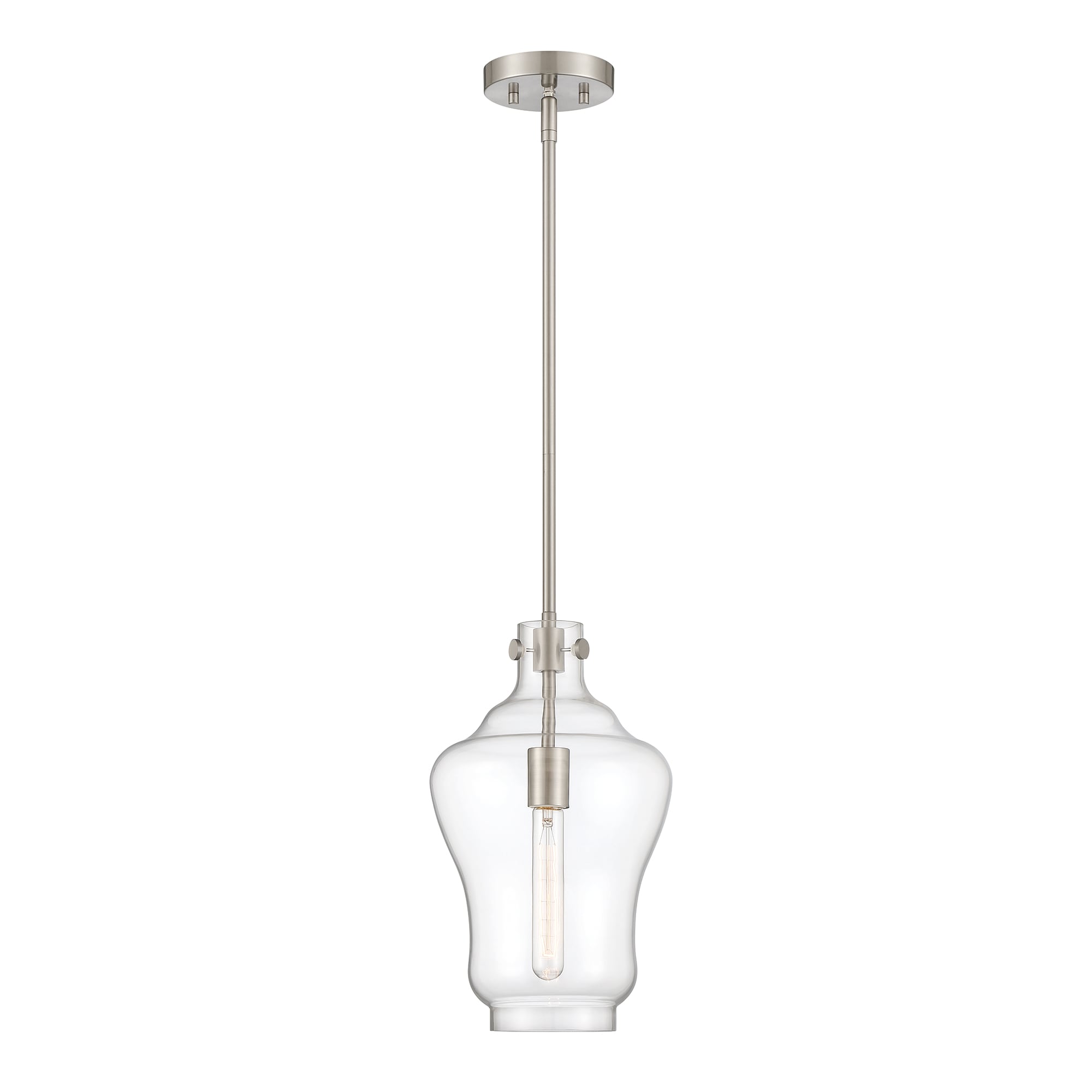 Designers Fountain D229M-9P-PN Moonlight Polished Nickel Modern/contemporary Cylinder Mini Hanging Pendant light