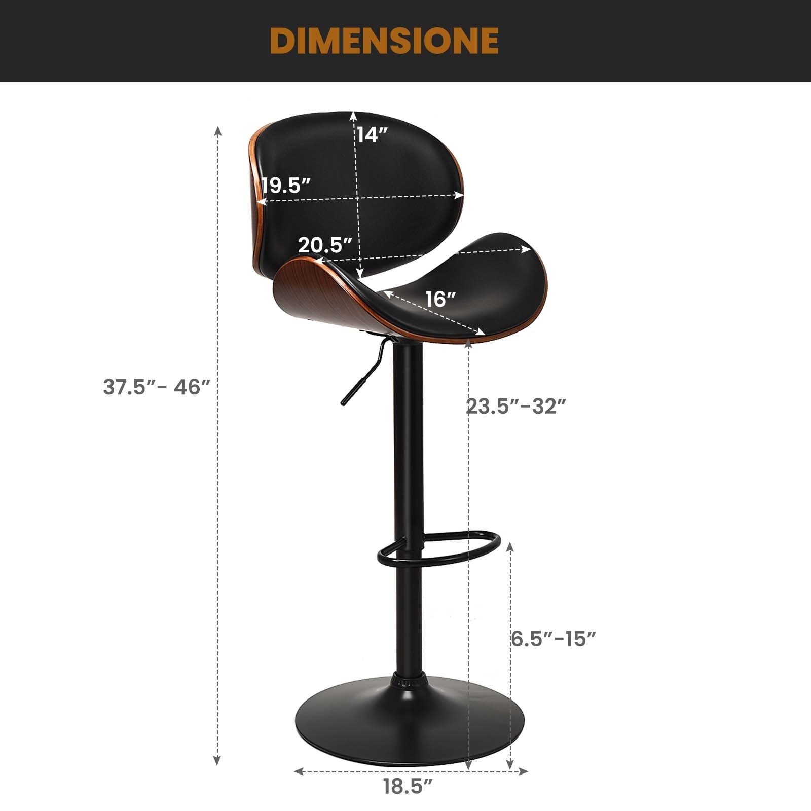 Slickblue D-CO-54516WH stools - View #5