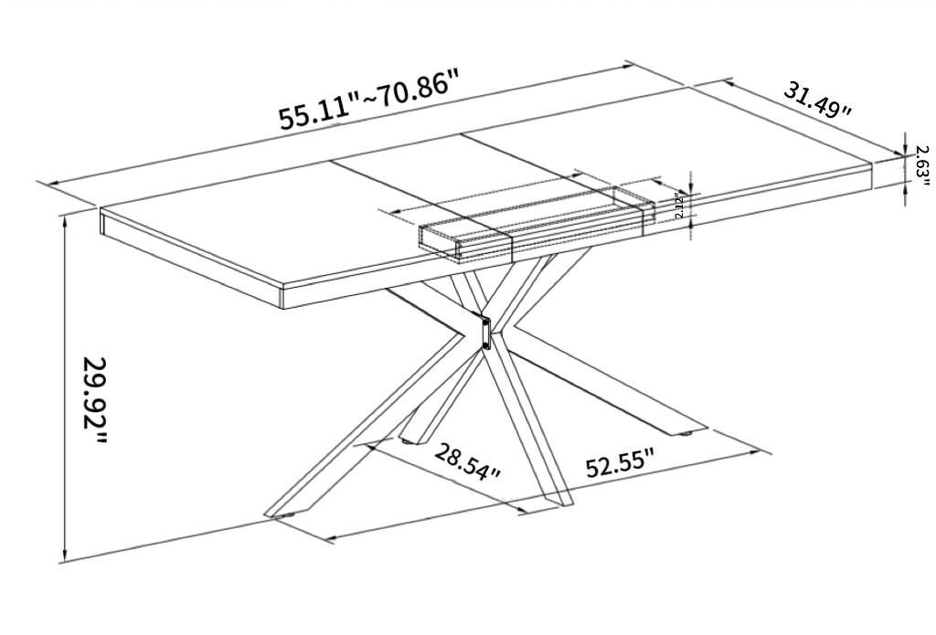 Mondawe OR-30076-GP Dining-Tables - View #7