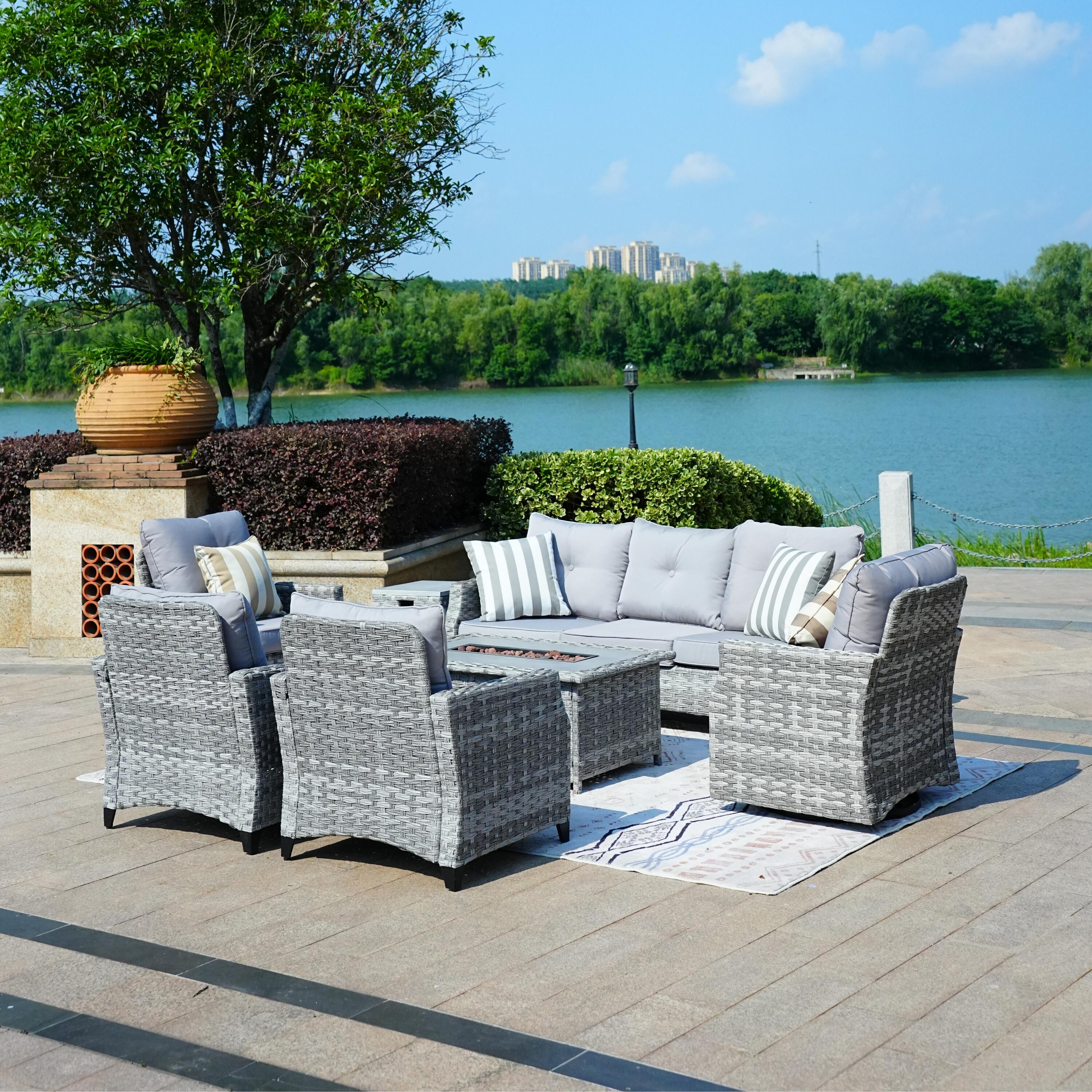 Direct Wicker DWG-1802S&2334SC Patio-Conversation-Sets - View #3