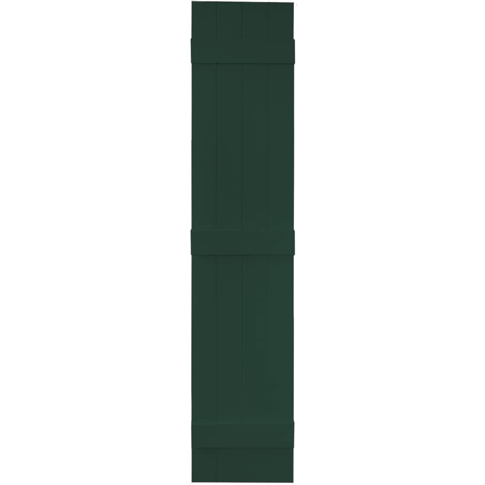 Vantage V6831471122 13.875-in W x 70.5-in H Midnight Green Exterior Shutters