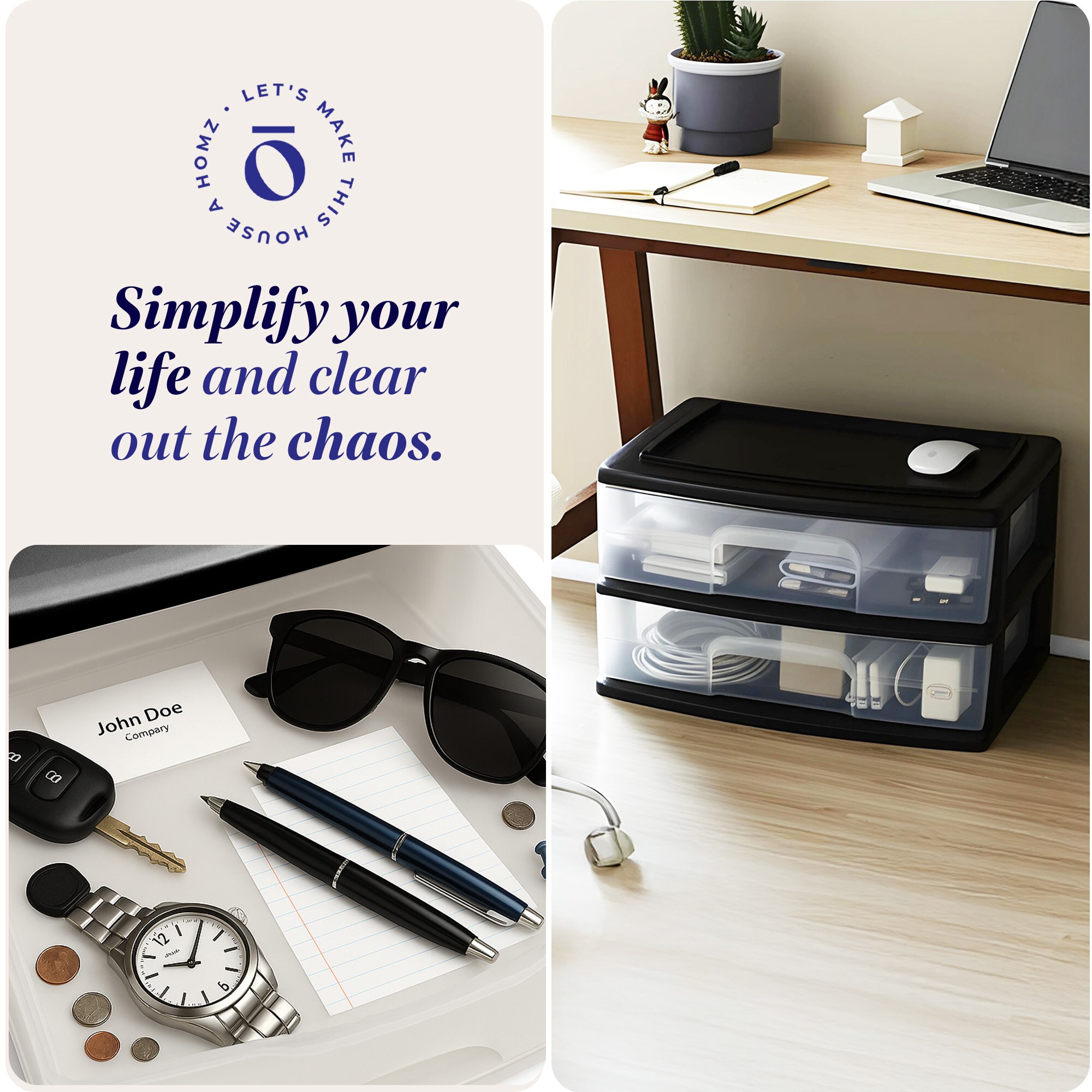 Homz Products 05542BKDC.02 Storage-Drawers - View #5